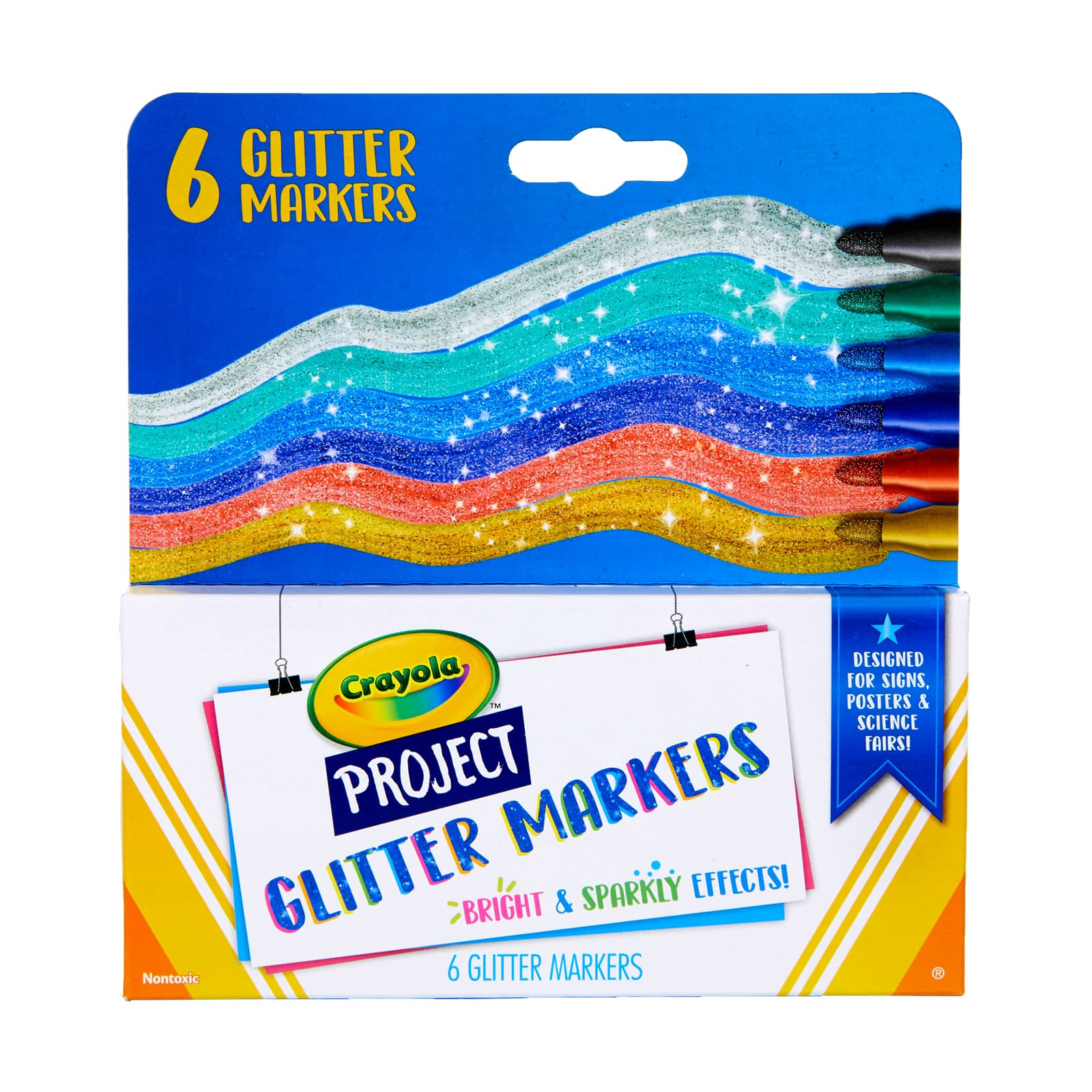 Crayola Project Glitter Markers, 6ct. | Michaels