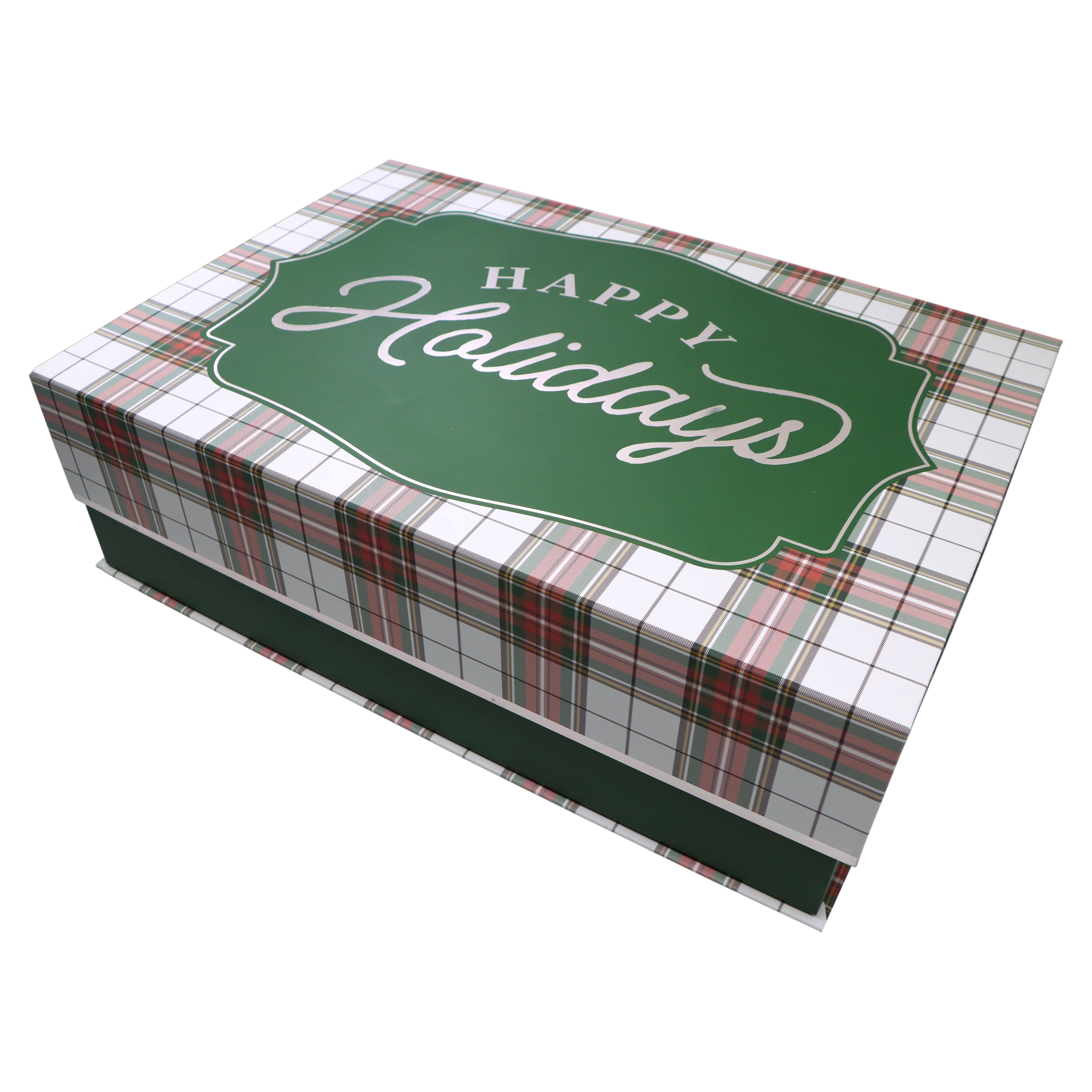 Large Happy Holidays Decorative Box by Ashland&#xAE;