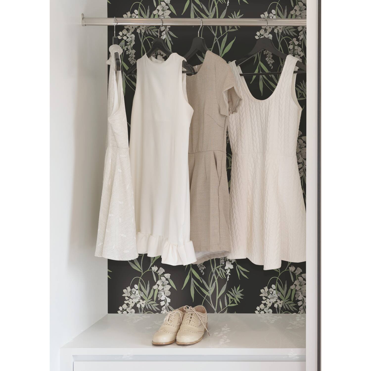 RoomMates Nouveaux Wisteria Peel &#x26; Stick Wallpaper