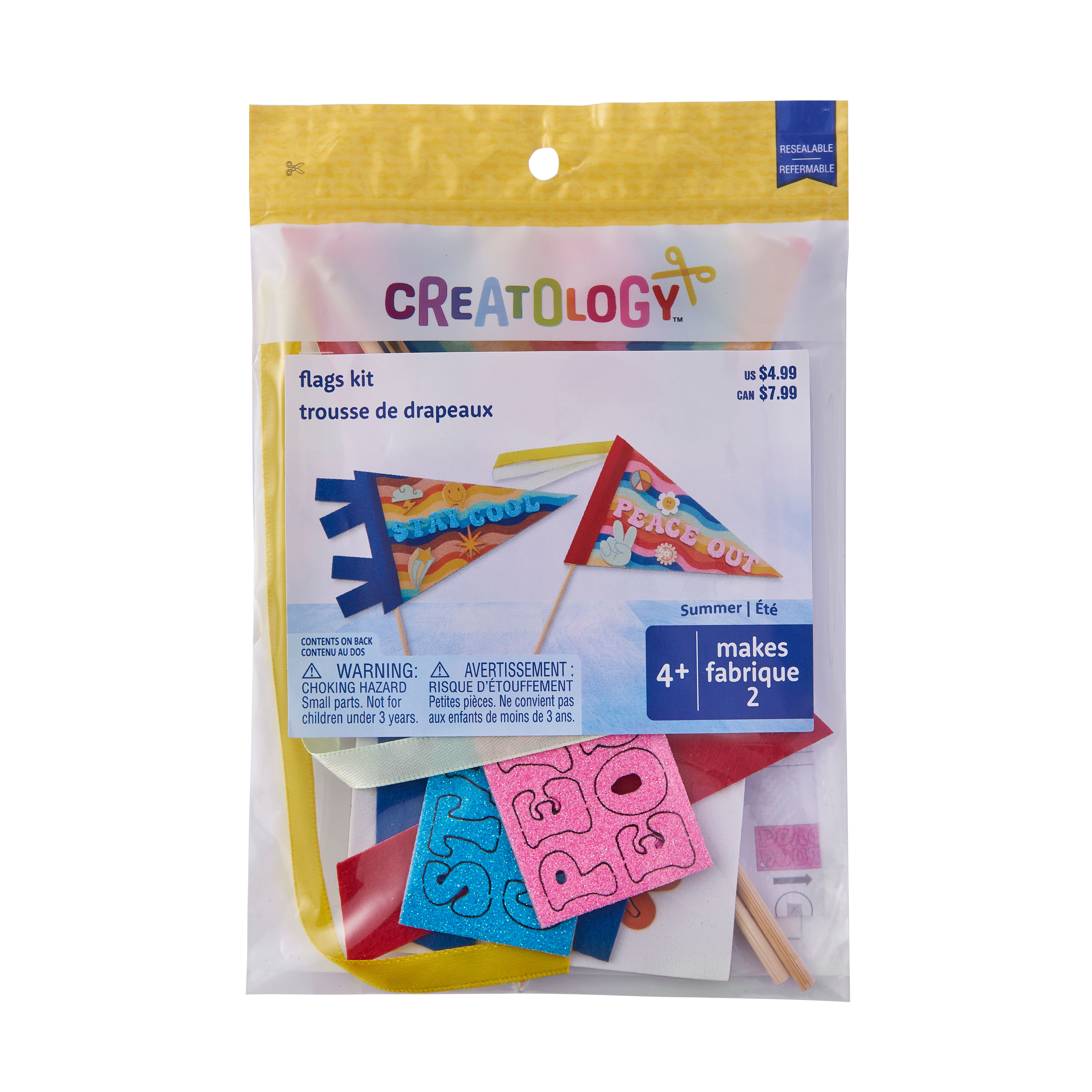 Summer Pennant Flag Craft Kit by Creatology&#x2122;