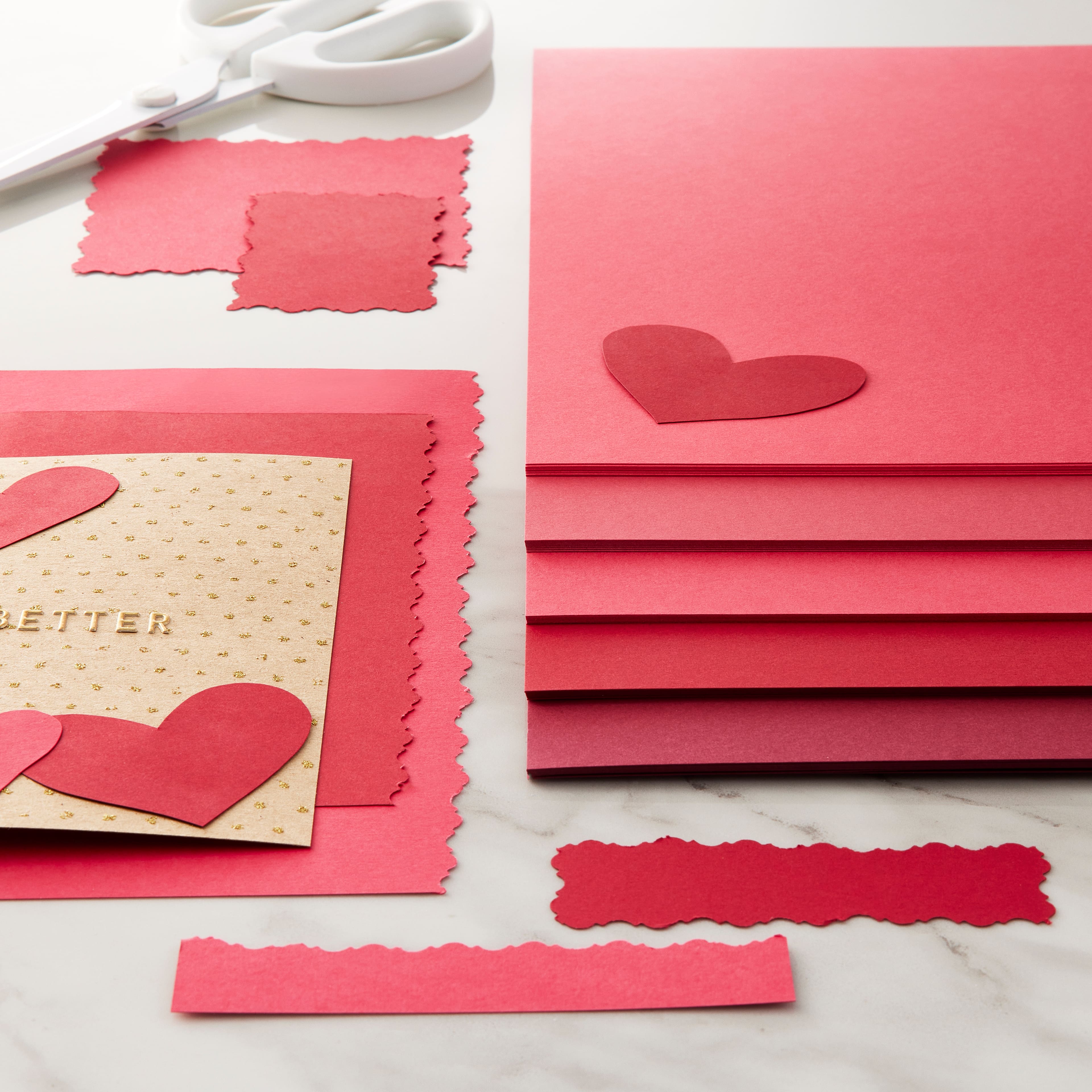 Shades of Red 8.5&#x22; x 11&#x22; Cardstock Paper by Recollections&#x2122;, 50 Sheets