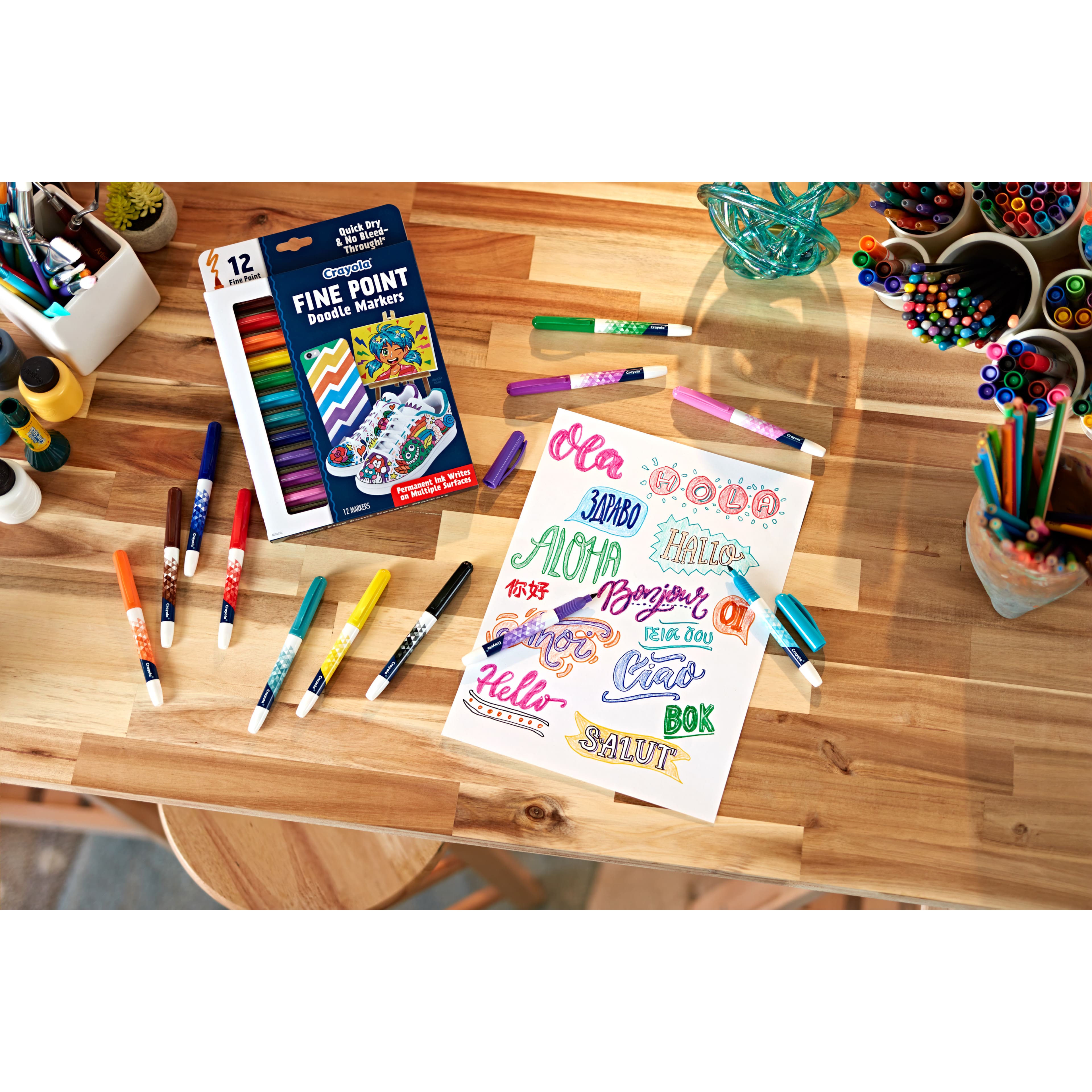 Crayola&#xAE; Fine Point Doodle Markers, 12ct.