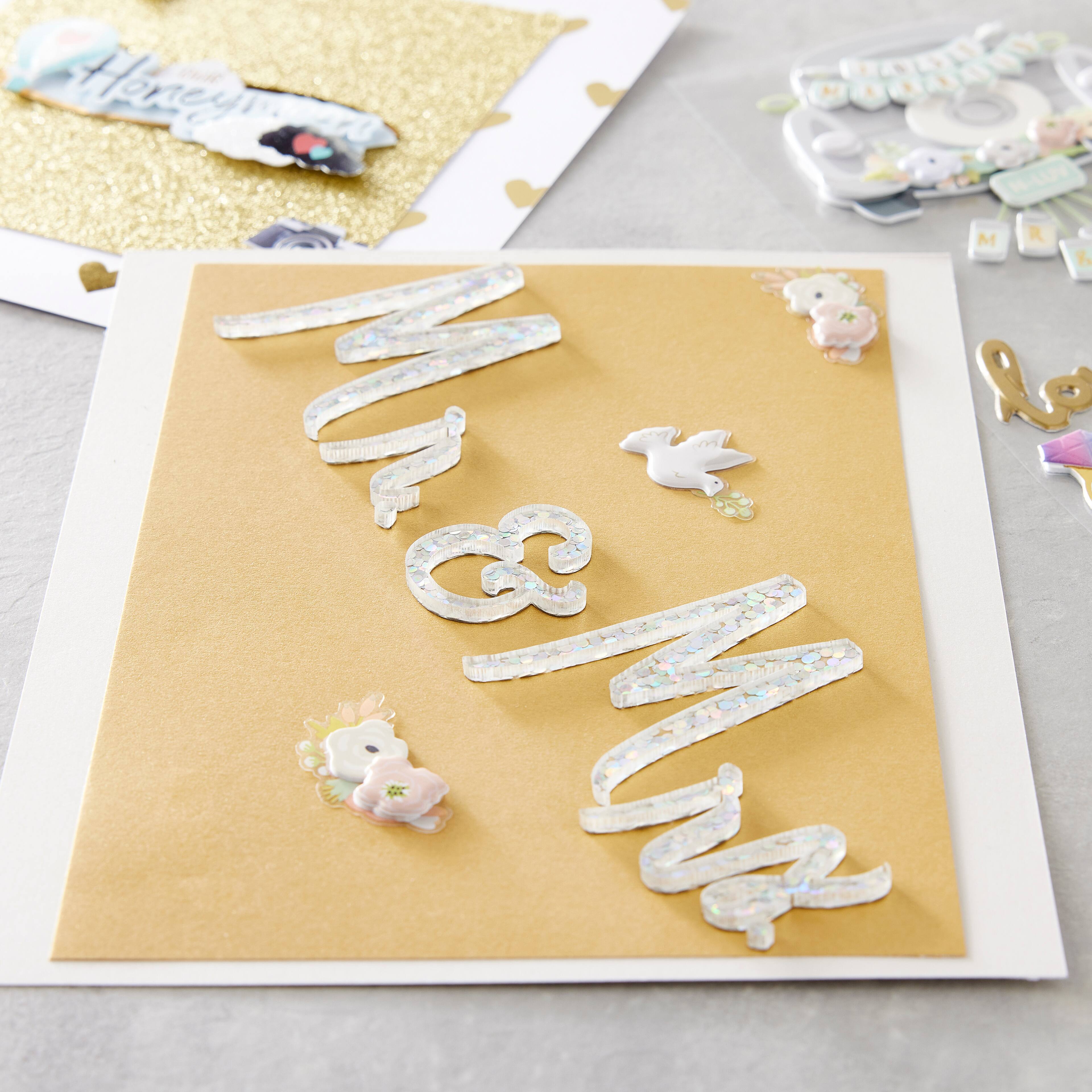 12 Pack: Mr. & Mrs. Wedding Stickers by Recollections™