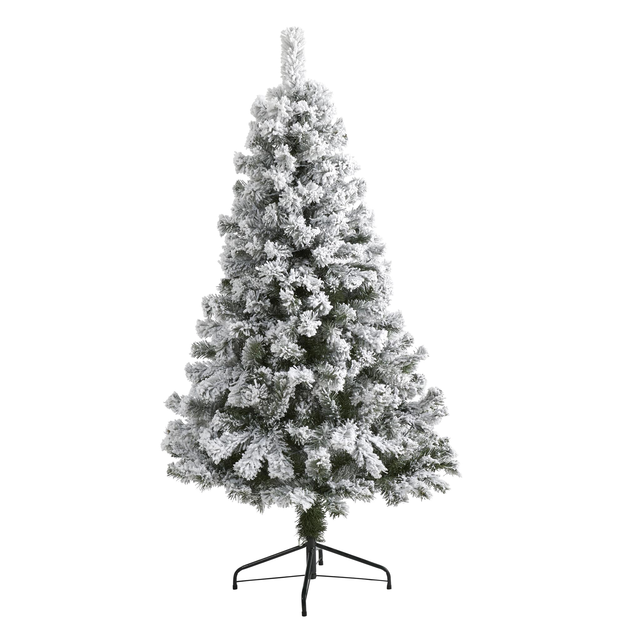 5ft. Unlit Flocked West Virginia Fir Artificial Christmas Tree