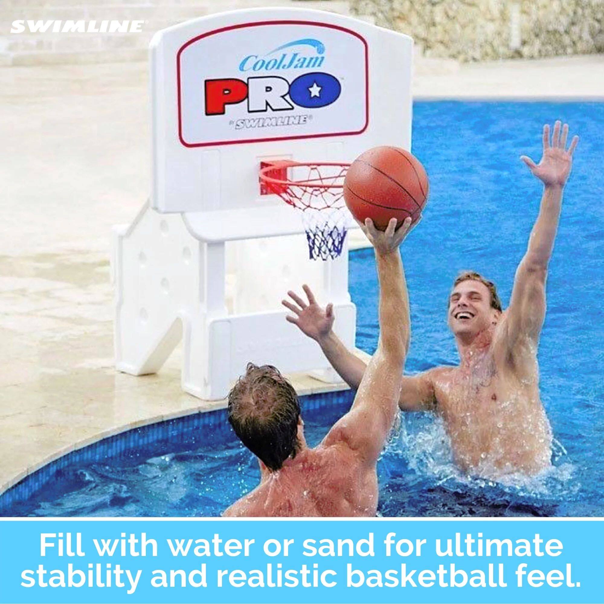 Swim Central 44" Cool Jam Pro Adjustable Poolside Extra Wide Water Basketball Game