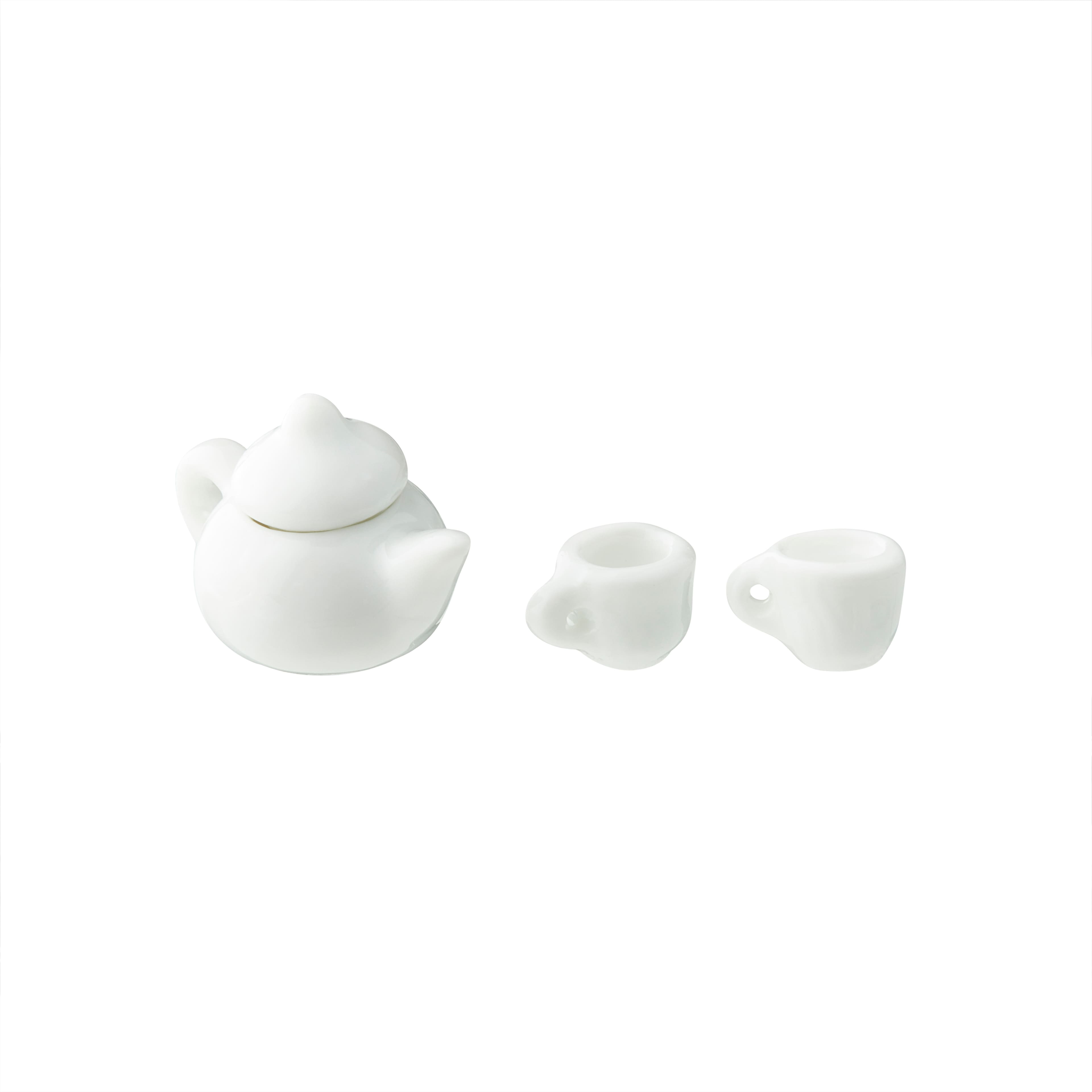 12 Pack: Mini White Tea Set by Make Market&#xAE;