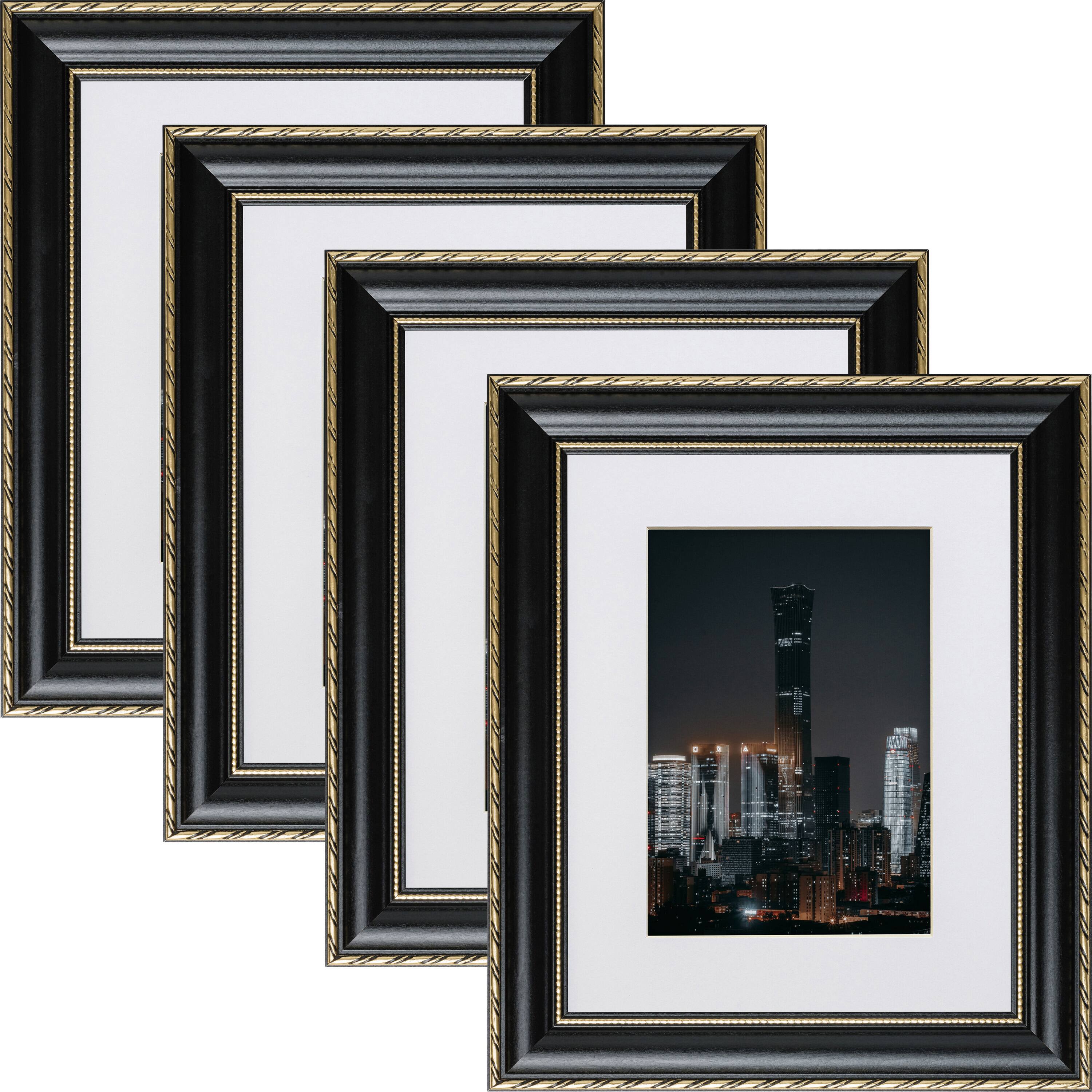 4 Pack Craig Frames Victoria & Gold Picture Frame with Mat