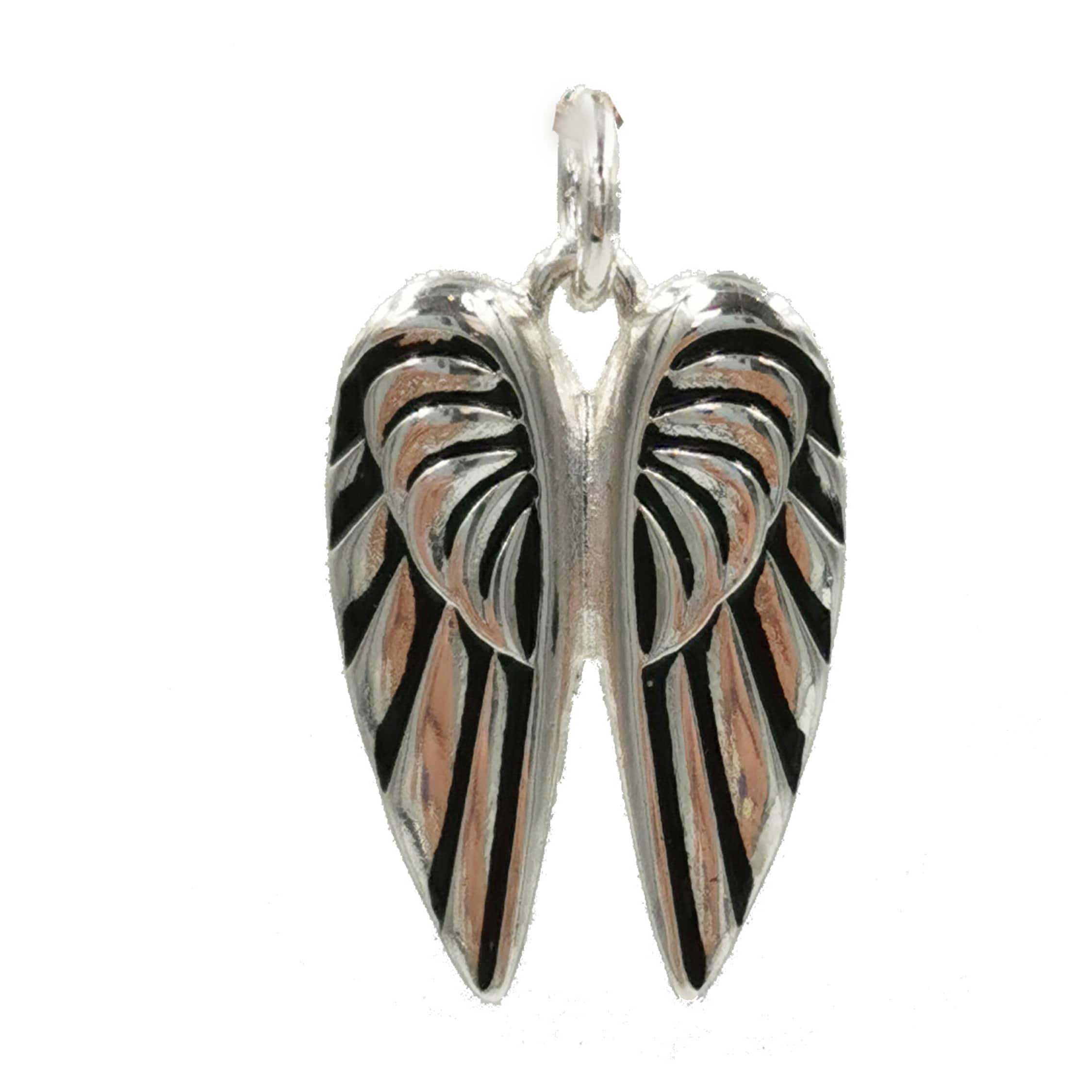 Charmalong&#x2122; Antique Silver Plated Wings Charm by Bead Landing&#x2122;