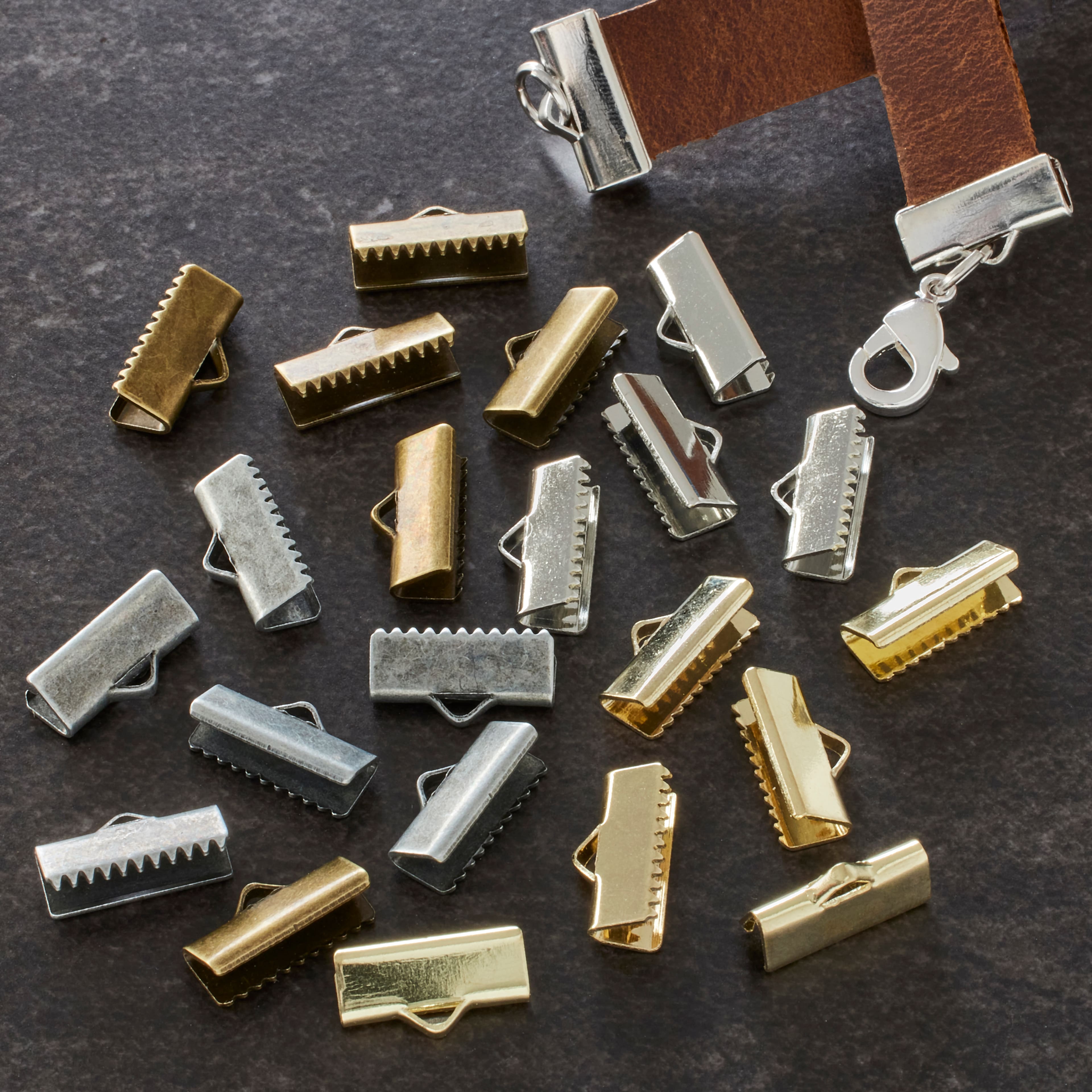 Bead Landing™ Ribbon Crimps, Mix