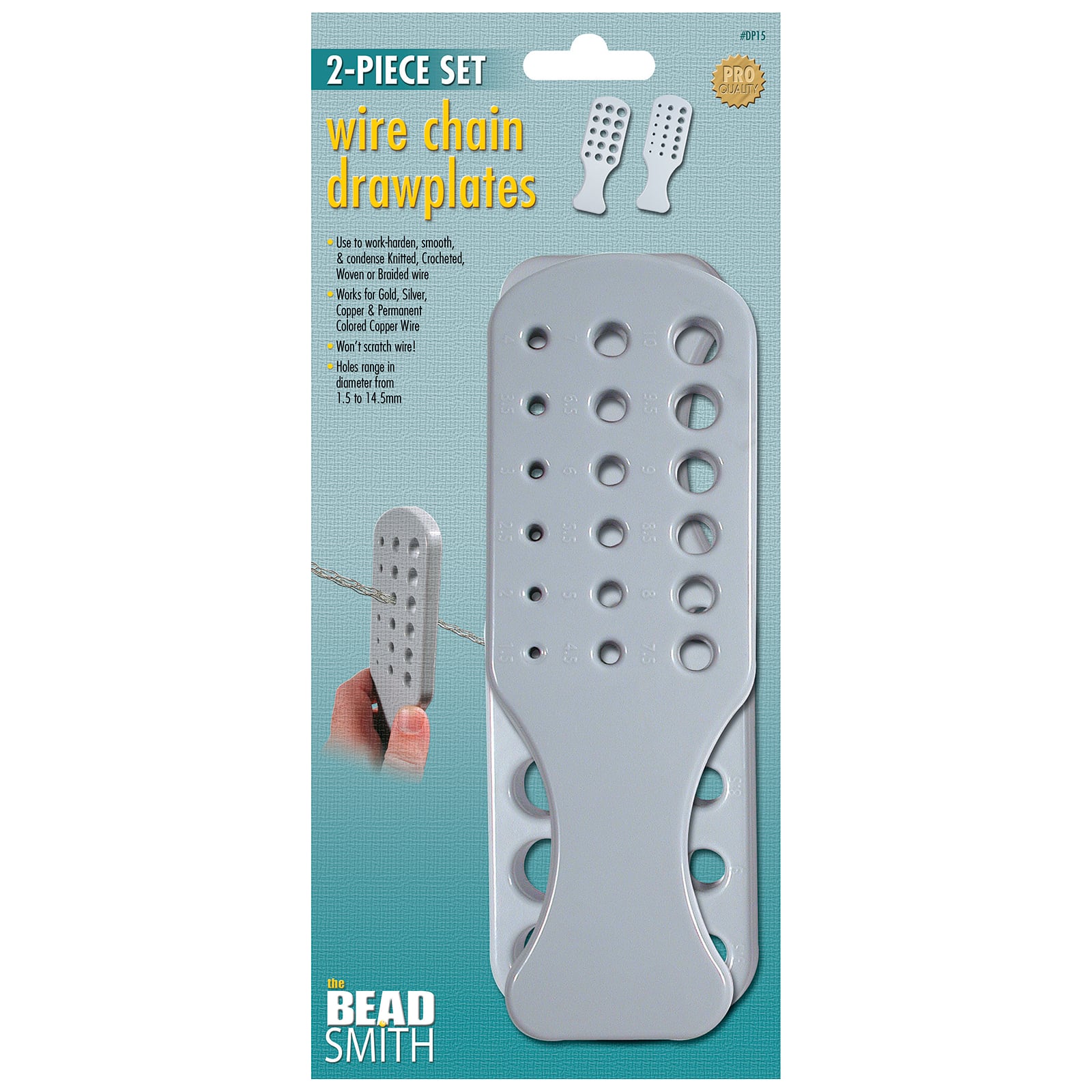 The Beadsmith® Wire Chain Drawplates Set