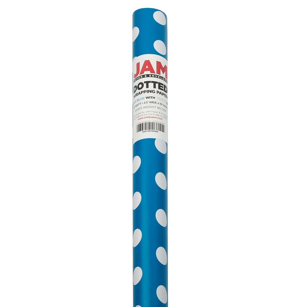 JAM Paper Polka Dot Gift Wrap