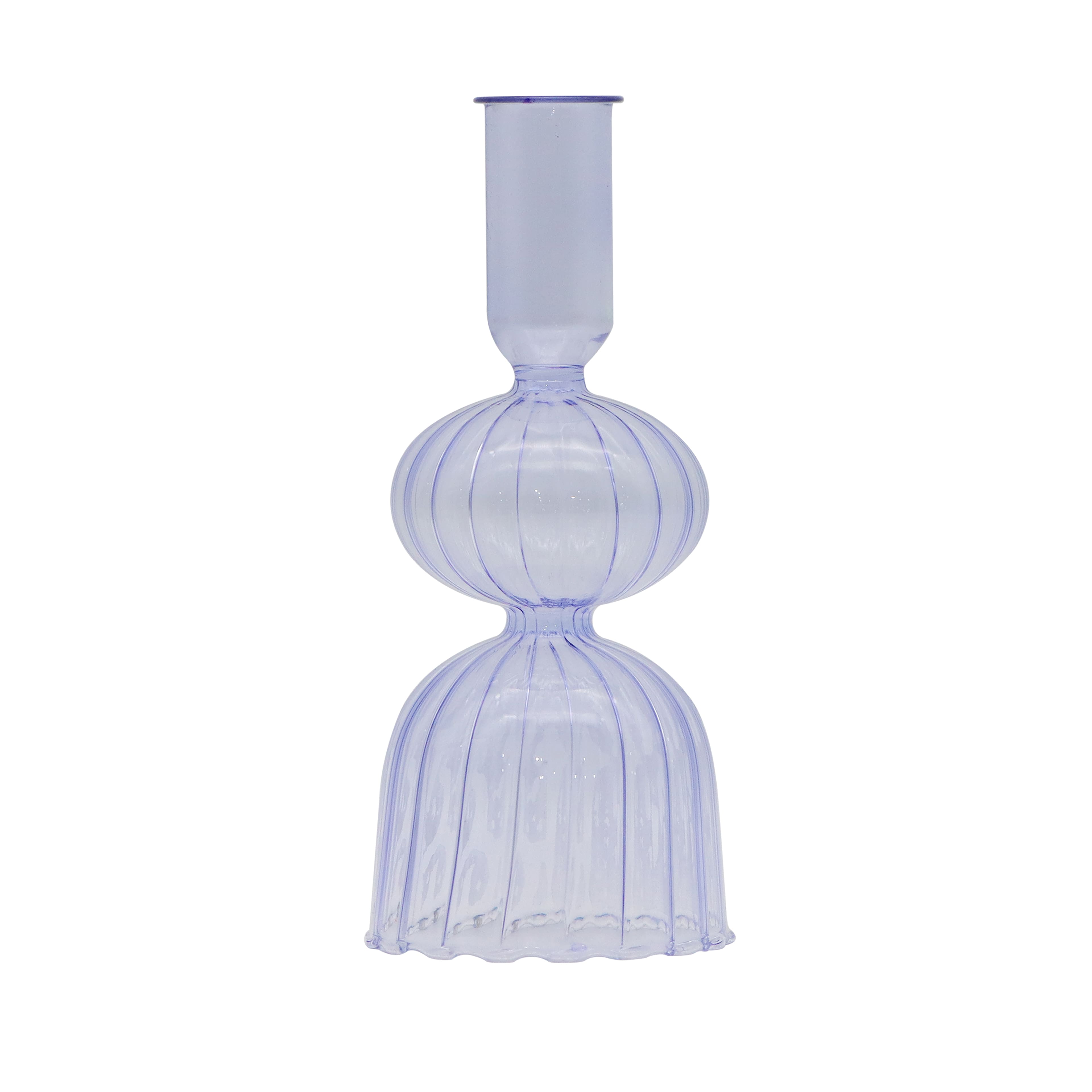 6.5&#x22; Round Tiered Glass Taper Candle Holder by Ashland&#xAE;