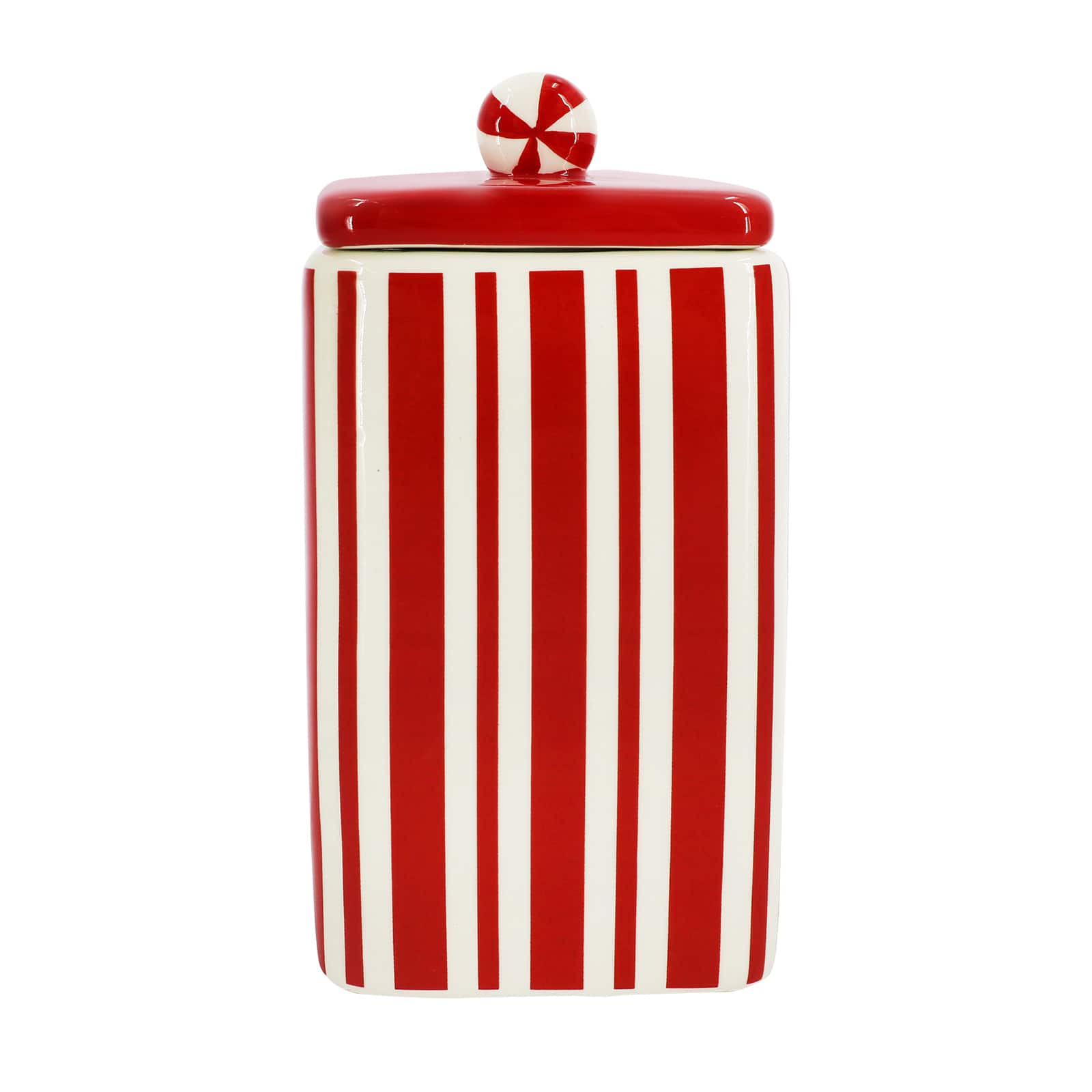 7.5&#x22; North Pole Peppermints Ceramic Container by Ashland&#xAE;