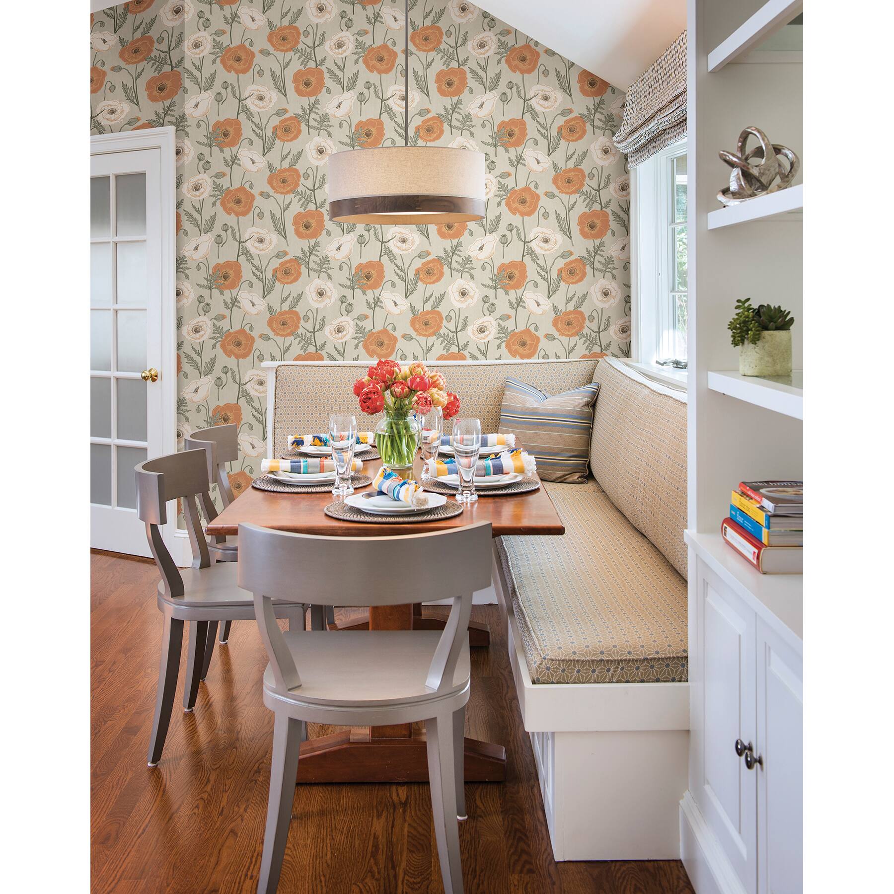 NuWallpaper Jen Hewett Poppy Field Peel &#x26; Stick Wallpaper