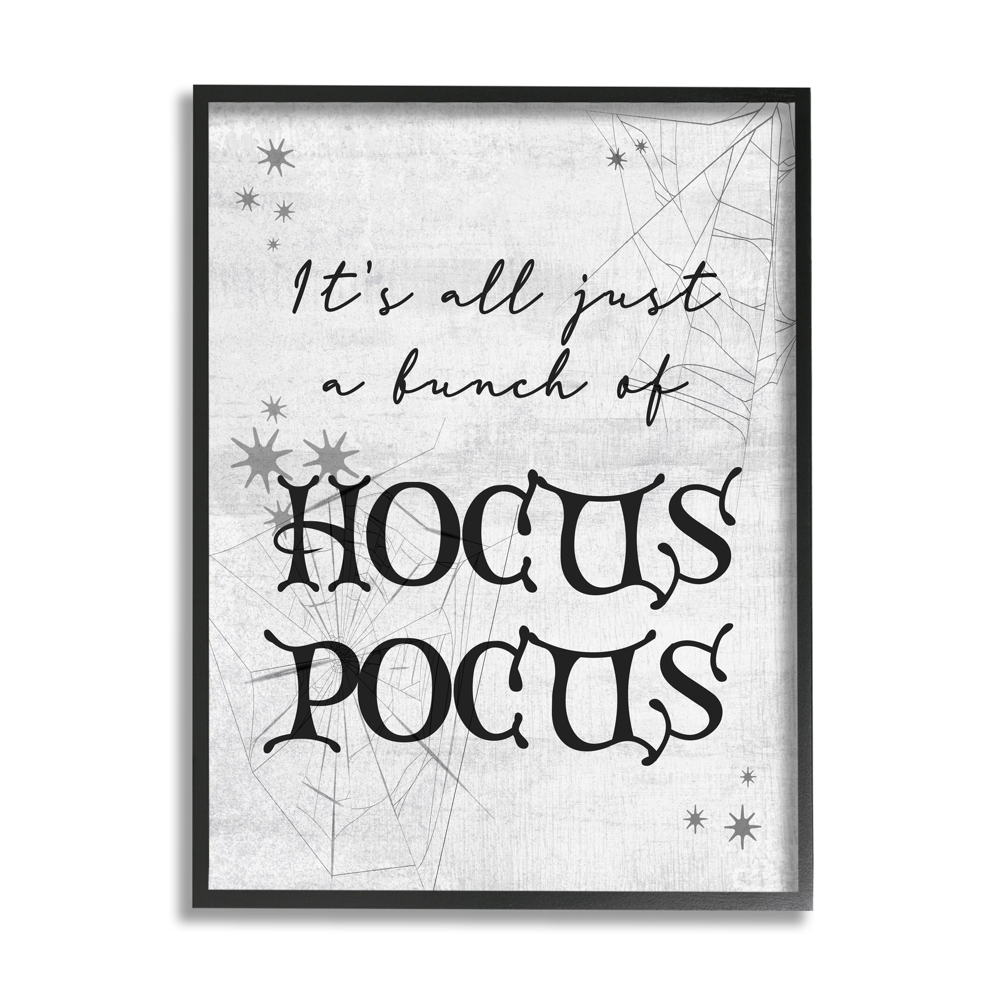 Stupell Industries Just A Bunch Of Hocus Pocus Phrase Framed Giclee Art