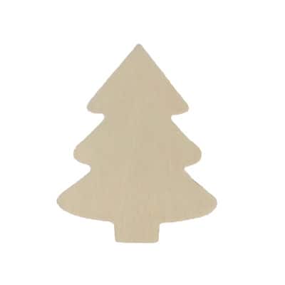4" Unfinished Christmas Tree Wood Planks, 3ct. by Make Market® image