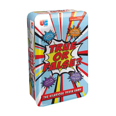 True or False? Tin By University Games | 7.5" x 4.5" x 2" | Michaels®