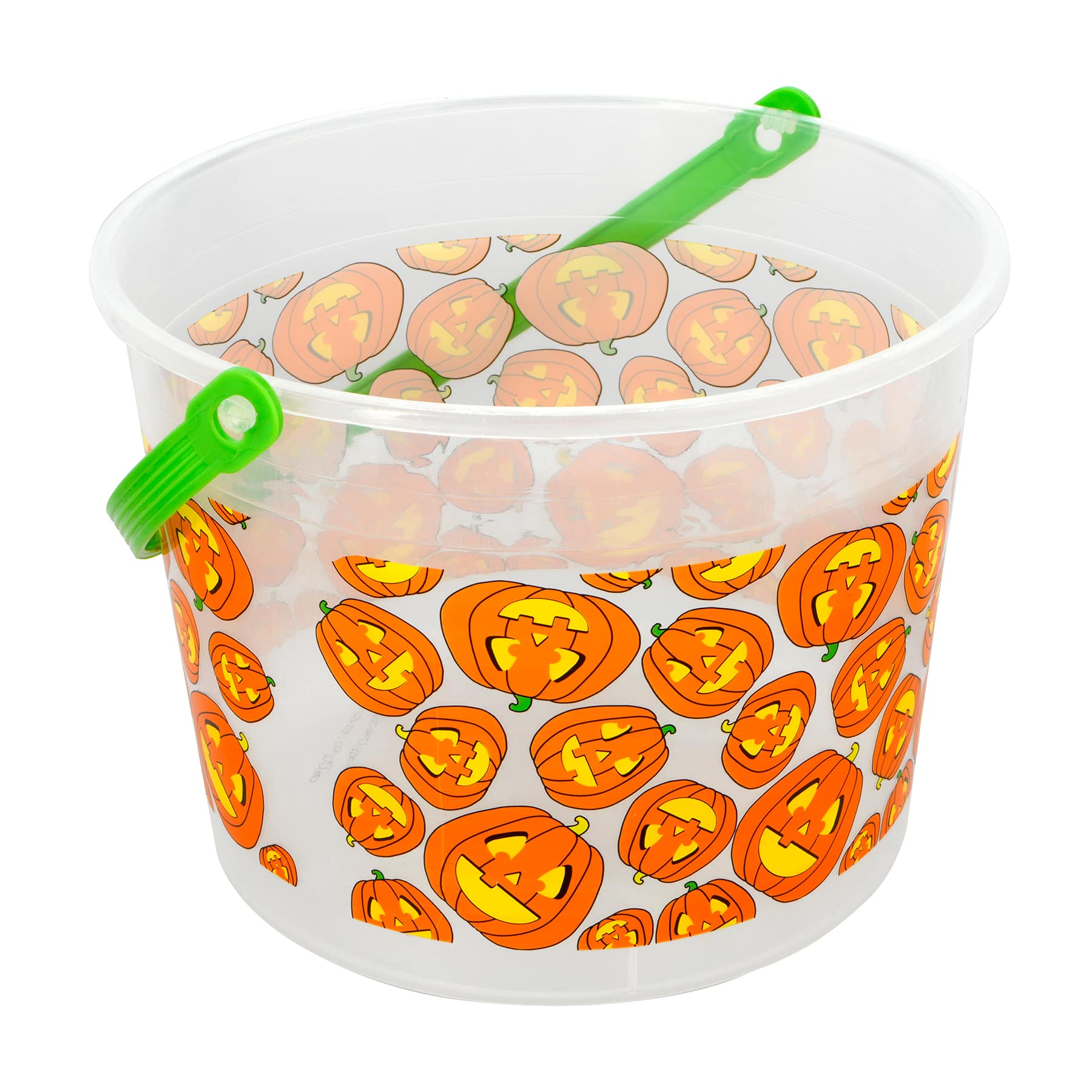 6.25&#x22; Jack-o&#x27;-Lantern Plastic Bucket by Creatology&#x2122;