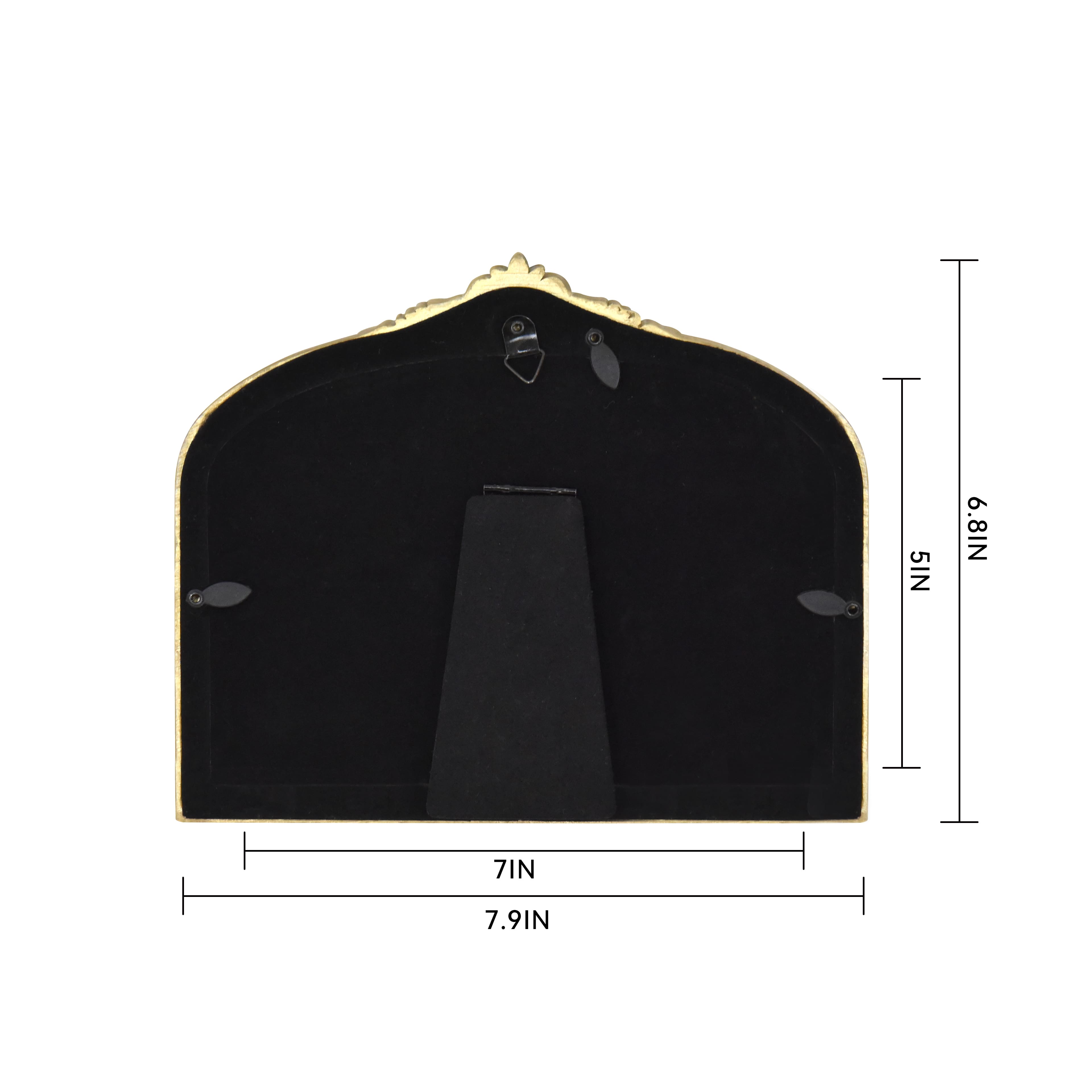 5&#x22; x 7&#x22; Gold Mantel Arch Tabletop Frame by Studio D&#xE9;cor&#xAE; Treasured Finds