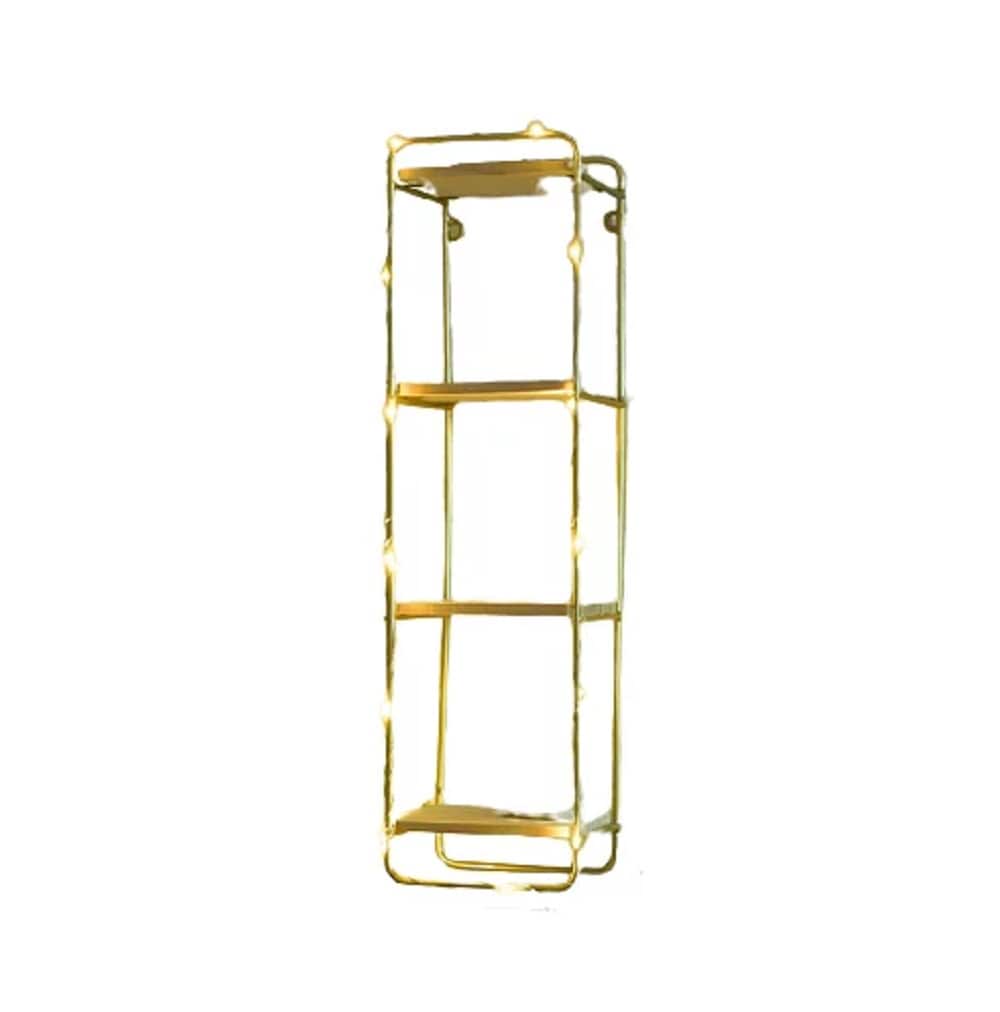 NEX&#x2122; 19.25&#x22; Gold Iron Pilaster Shelf