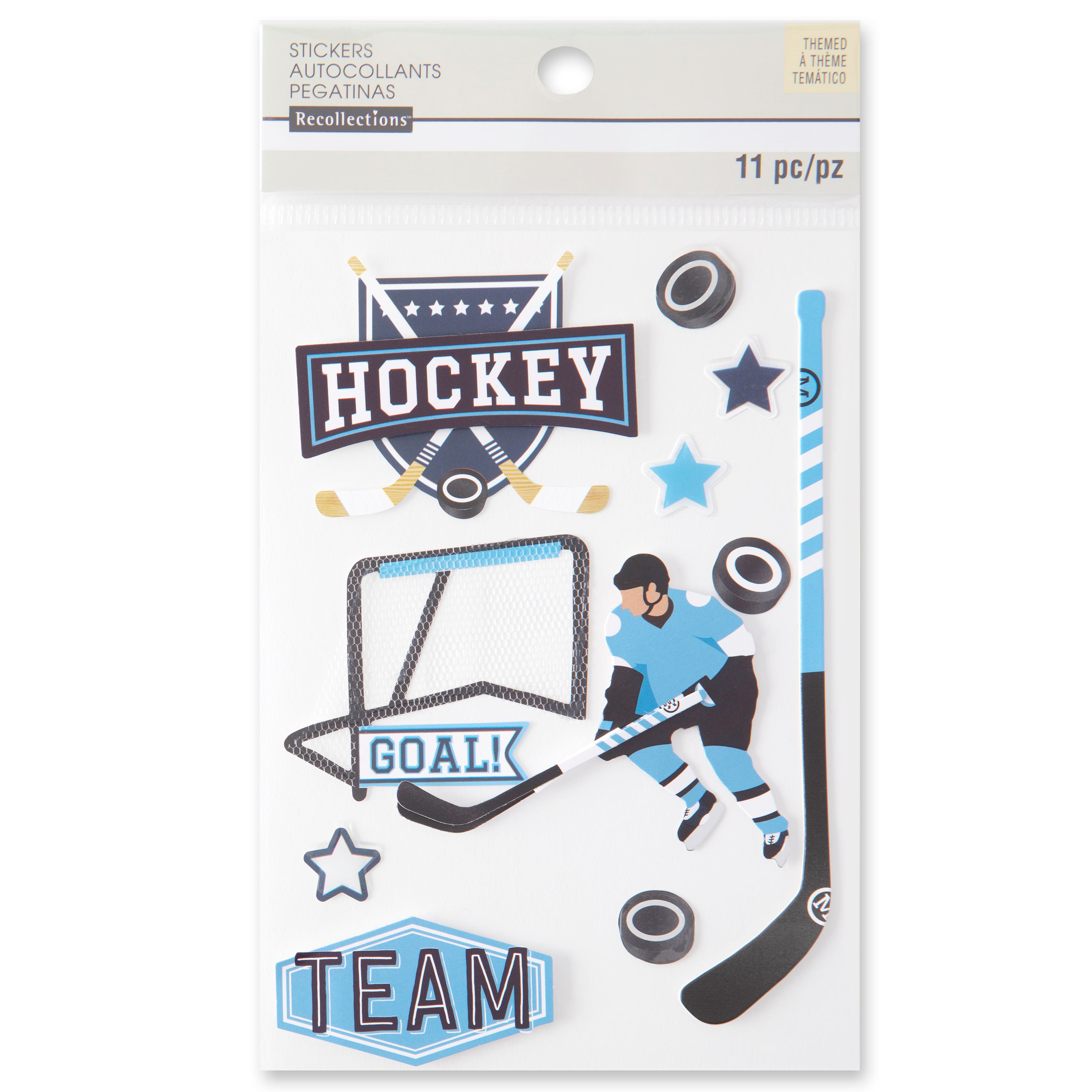 Hockey Chipboard Stickers by Recollections™