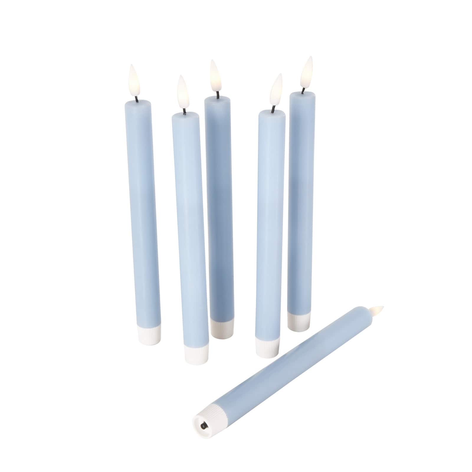 10&#x22; Flameless Wax Candles with Remote Control, 6ct.