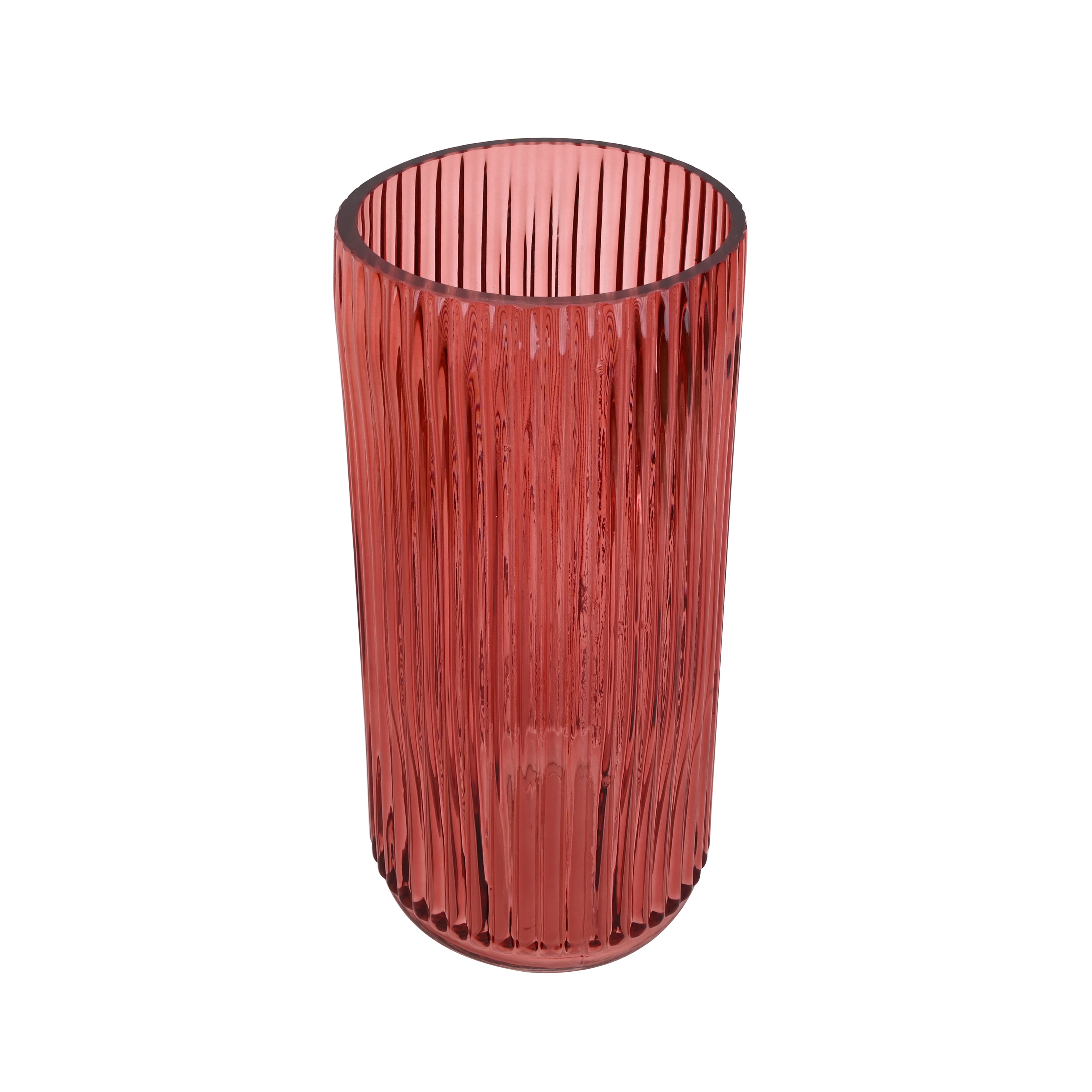 10&#x22; Tall Ribbed Glass Vase by Ashland&#xAE;