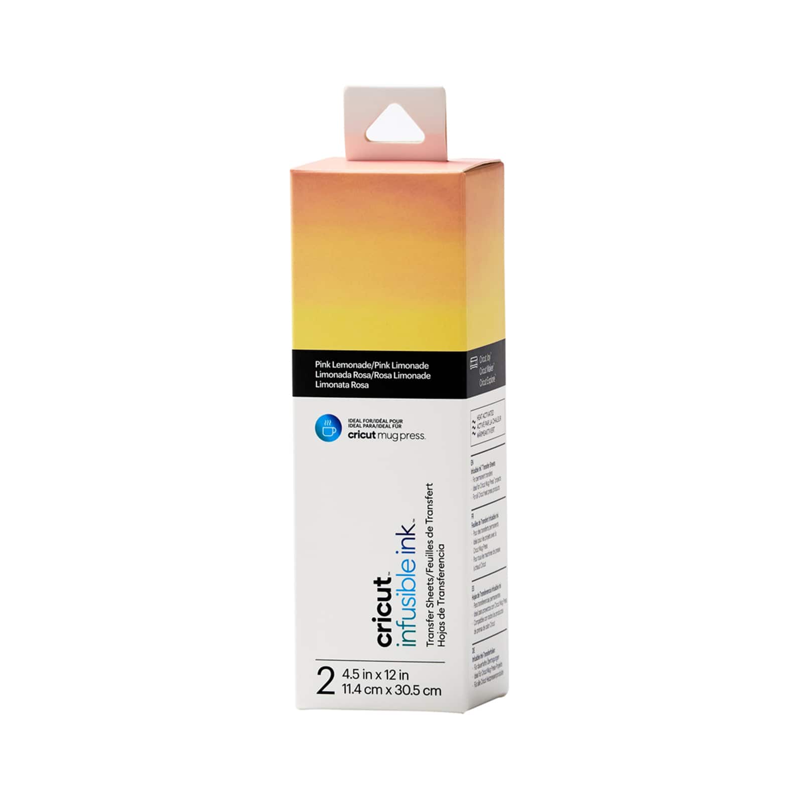 6 Packs: 2 ct. (12 total) Cricut® Infusible Ink™ 4.5" Transfer Sheets, Pink Lemonade