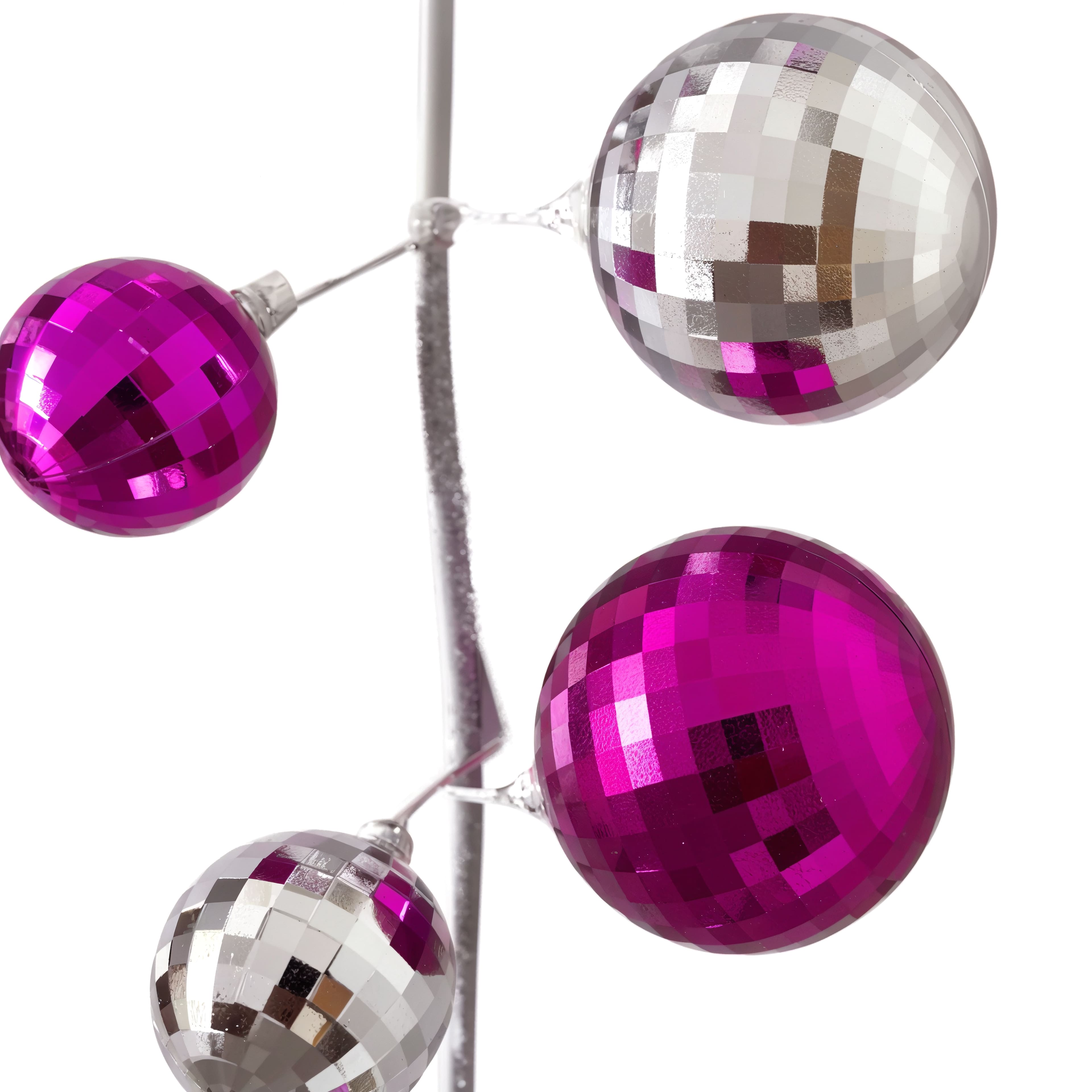 6ft. Pink &#x26; Silver Disco Ball Garland by Ashland&#xAE;