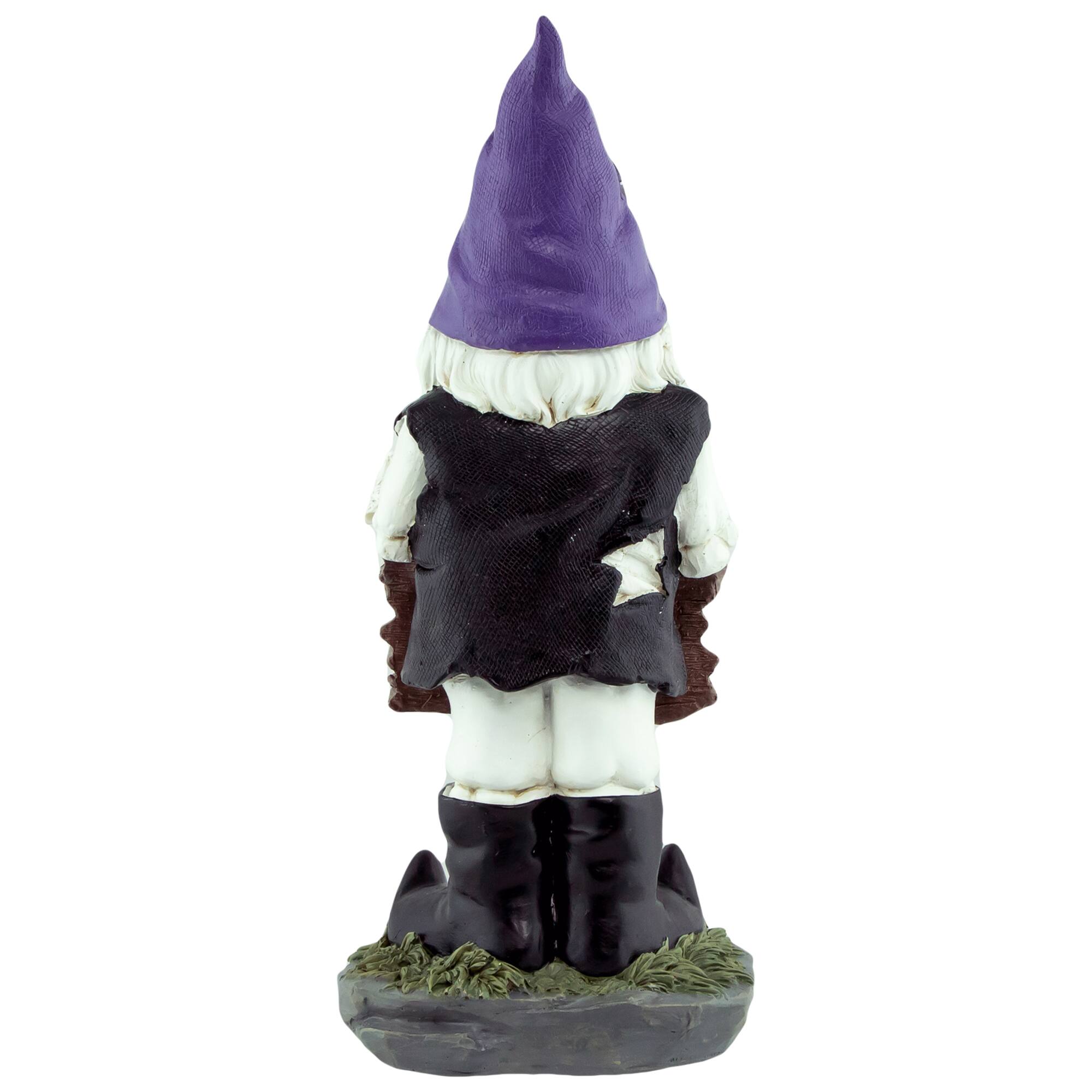 11.75&#x22; Gnome Skeleton &#x22;Keep Out&#x22; Halloween Decoration