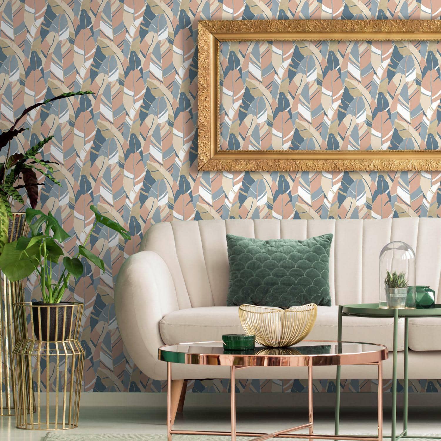 RoomMates Hearts of Palm Peel & Stick Wallpaper