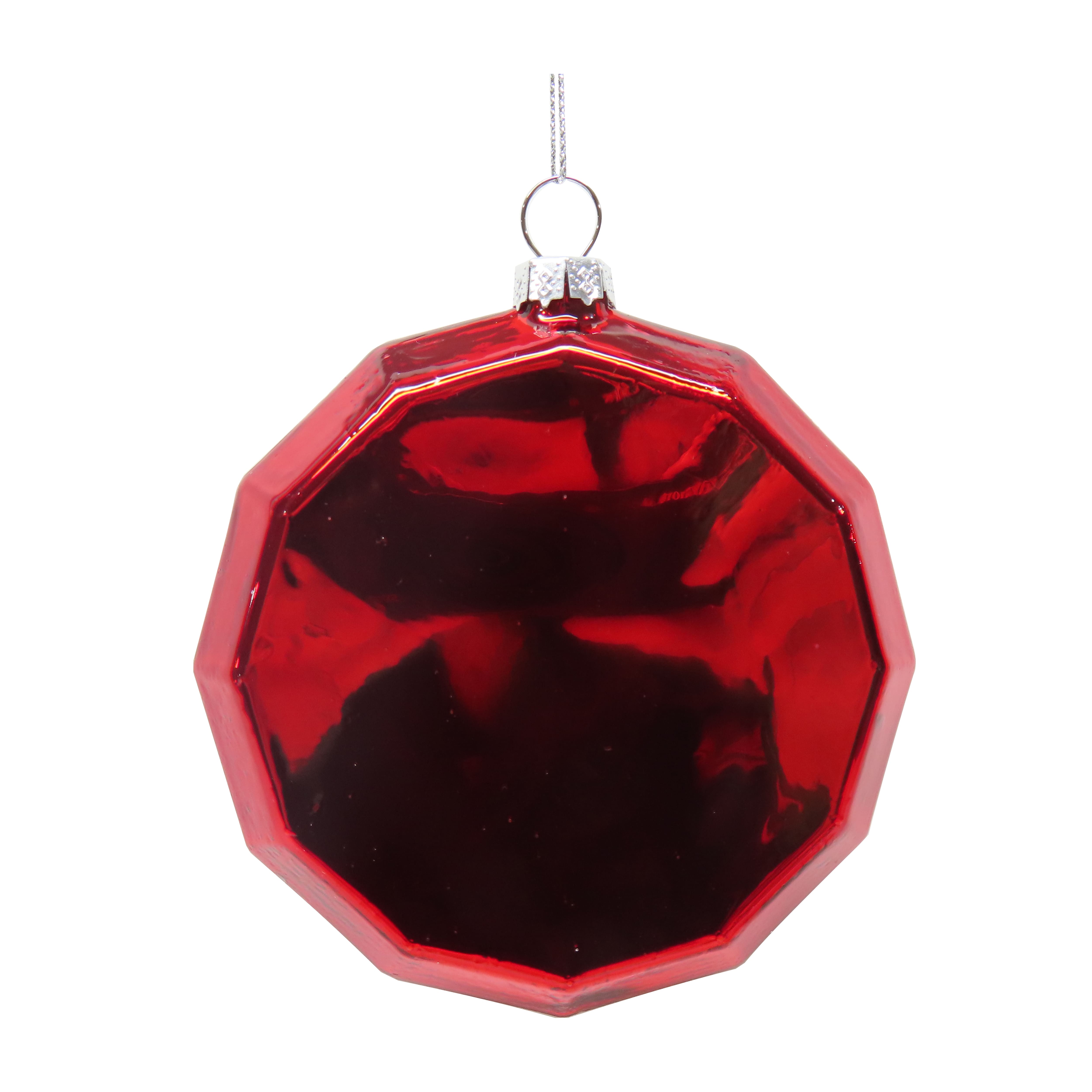 D&#xE9;coration en verre &#xAB; Arr&#xEA;tez-vous ici &#xBB; du P&#xE8;re No&#xEB;l de 10 cm par Ashland