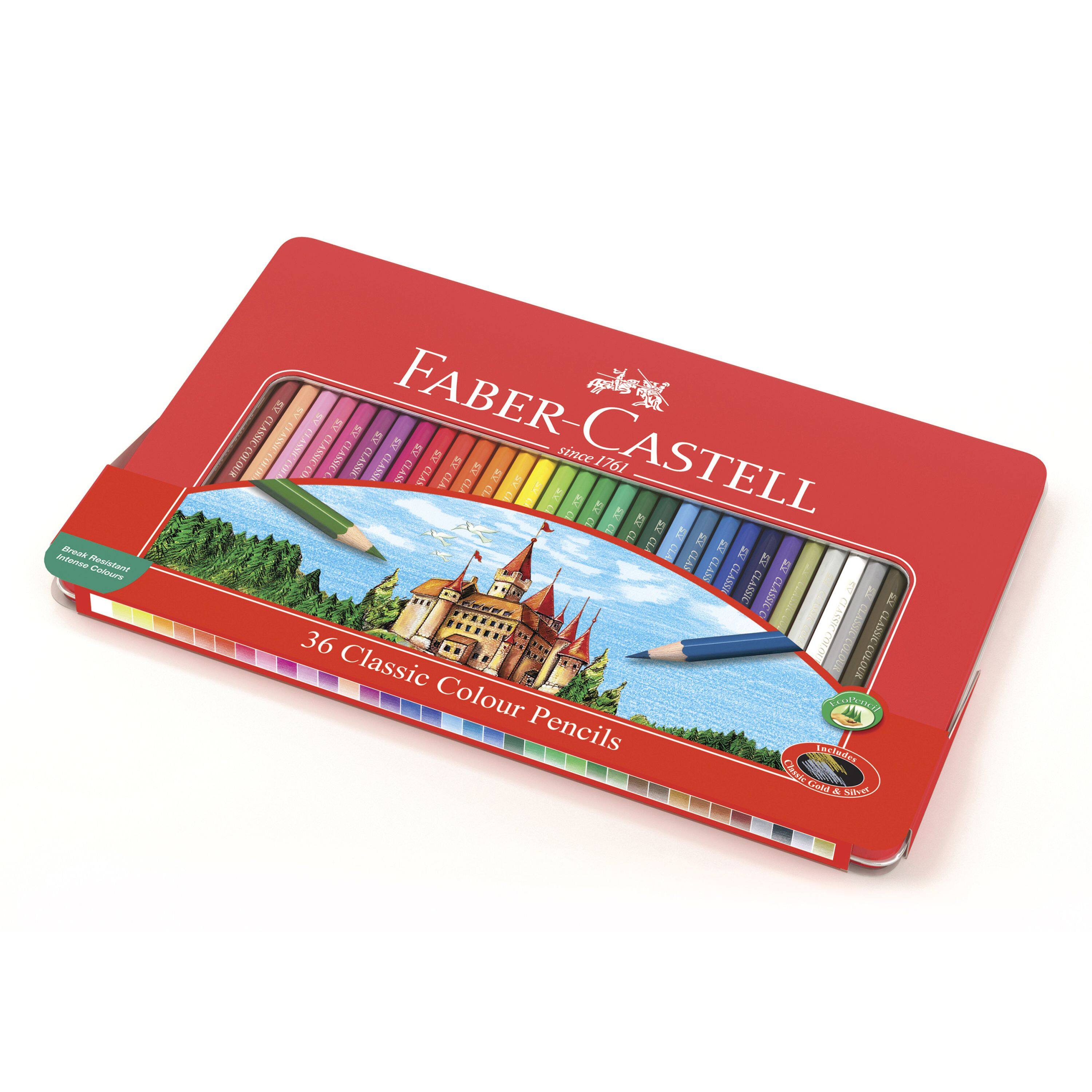 Faber-Castell® Classic 36 Color Pencil Tin Set