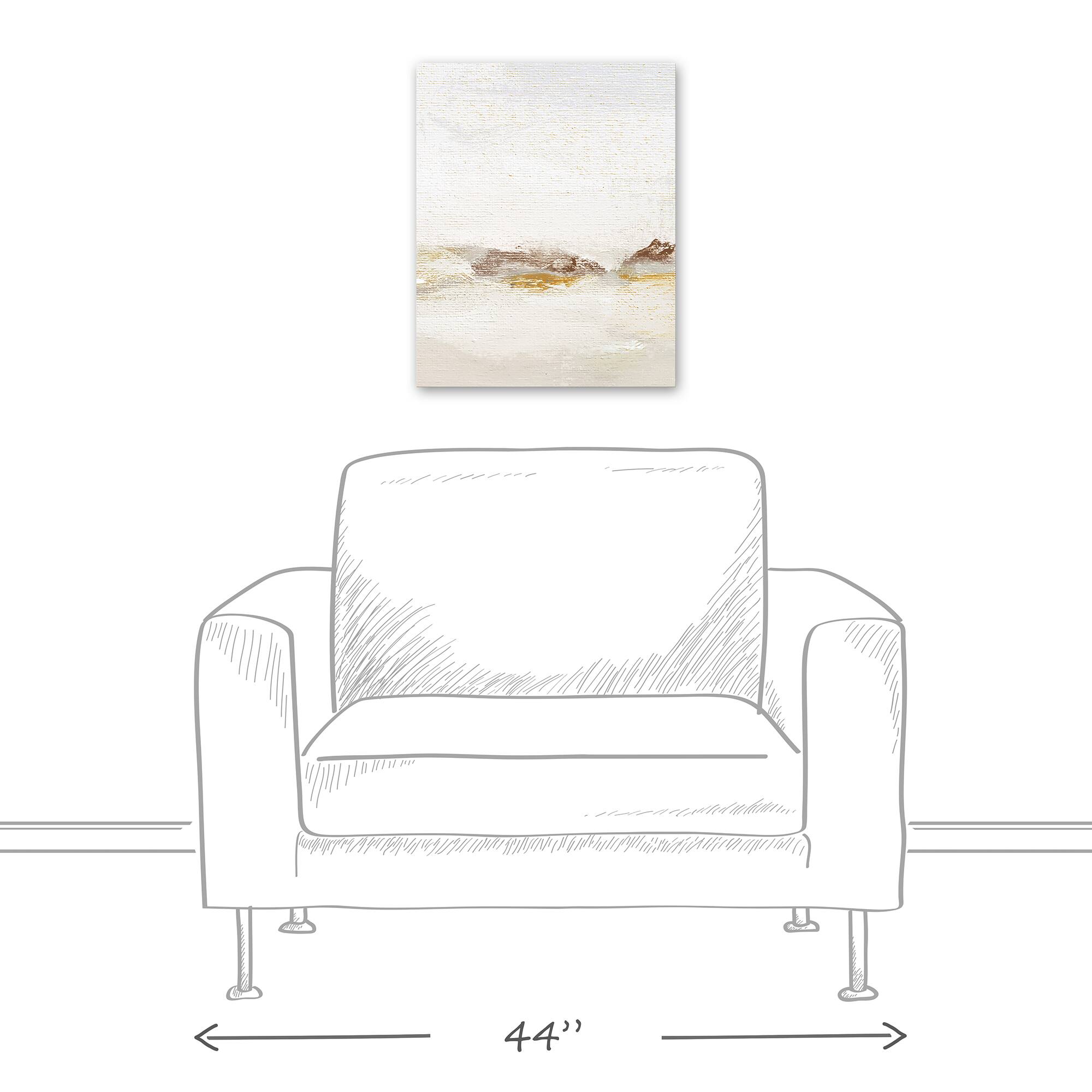 Warm Soft Waves 16" x 20" Canvas Wall Art