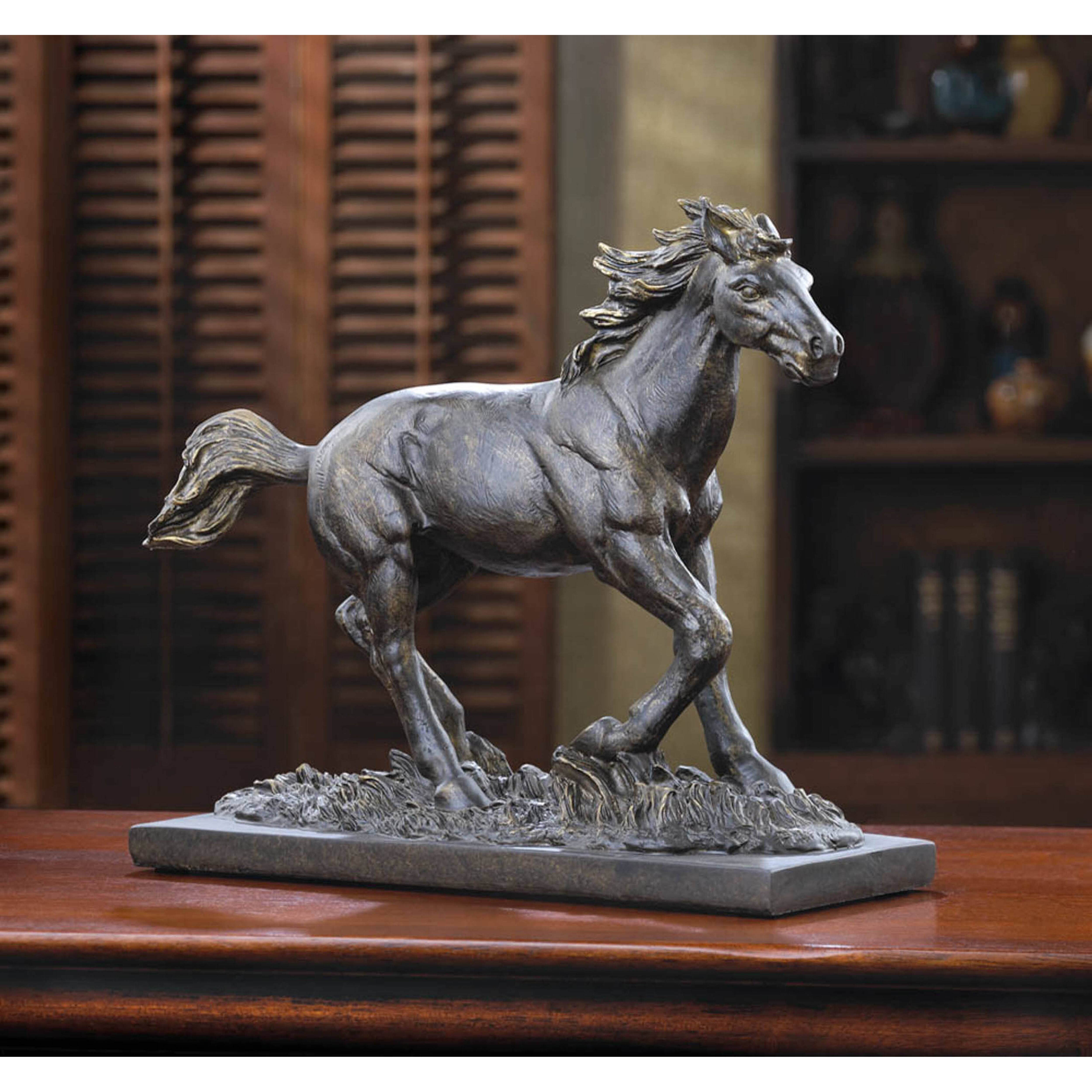 9.5&#x22; Wild Stallion Statue