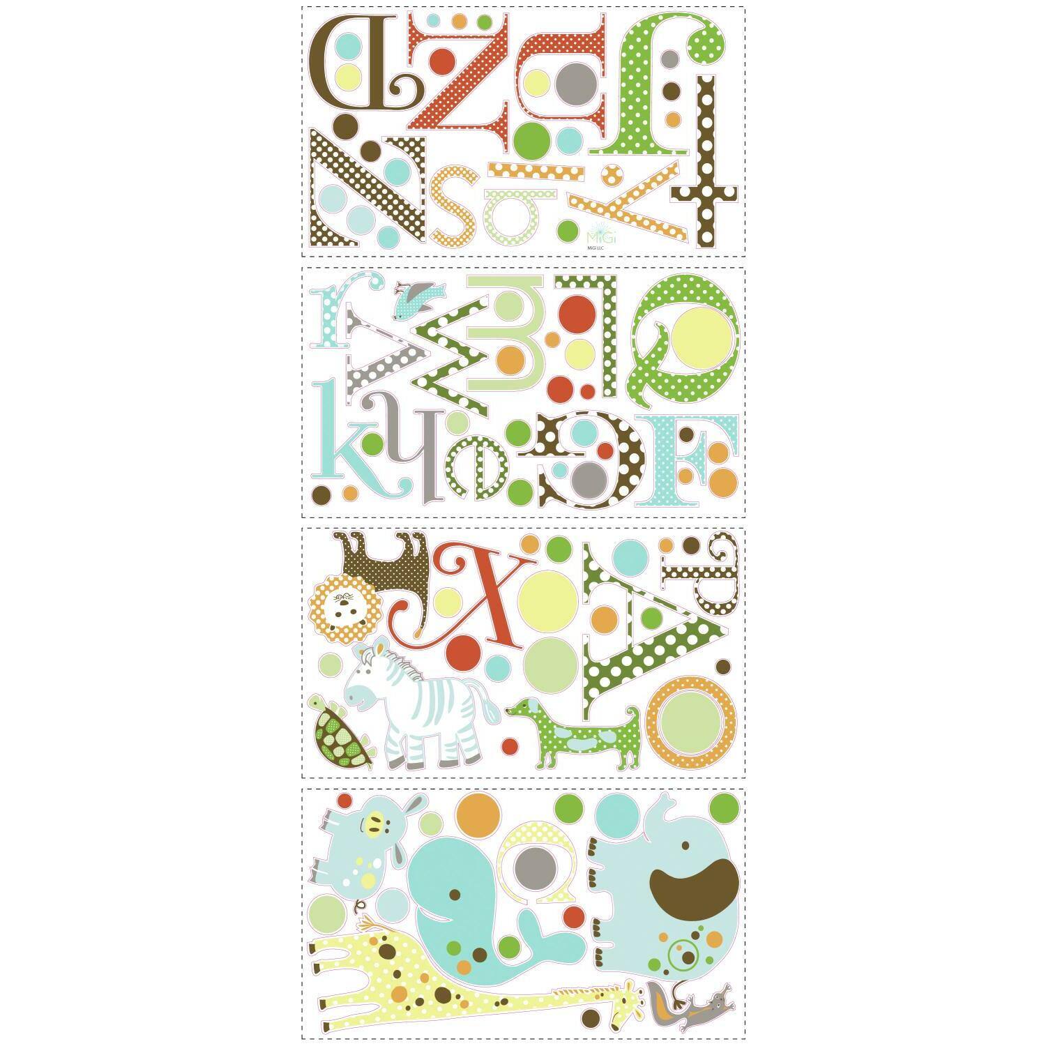 RoomMates Animal Alphabet Peel &#x26; Stick Wall Decals