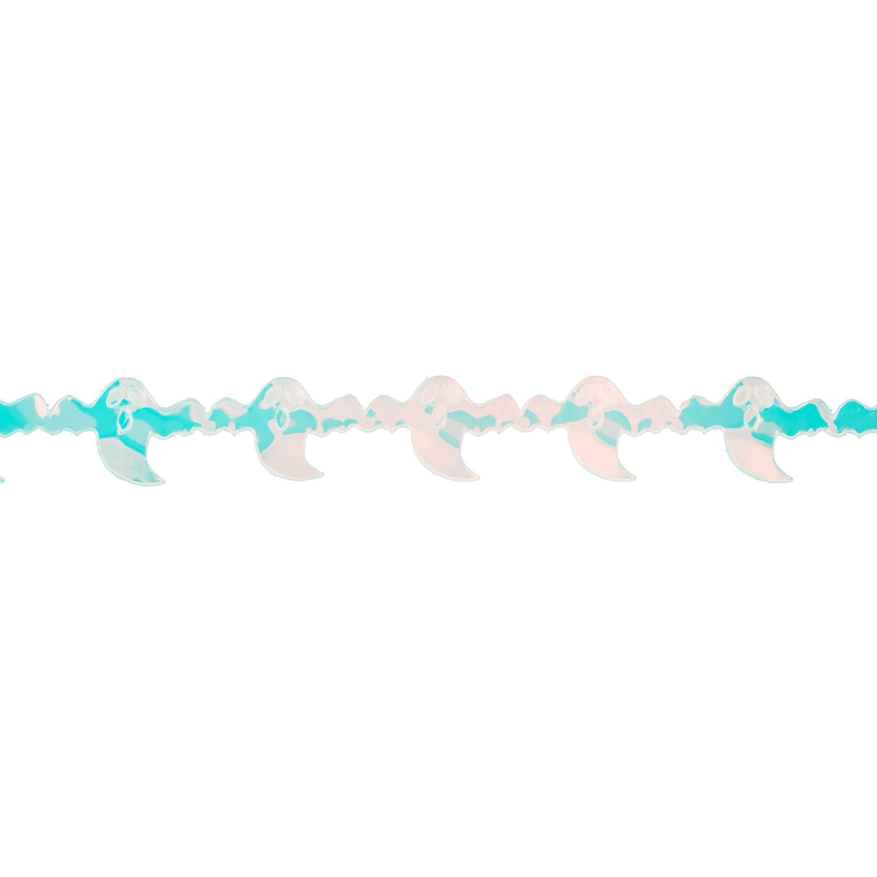 5/8&#x22; x 4yd. White Iridescent Ghost Ribbon by Celebrate It&#xAE; Halloween
