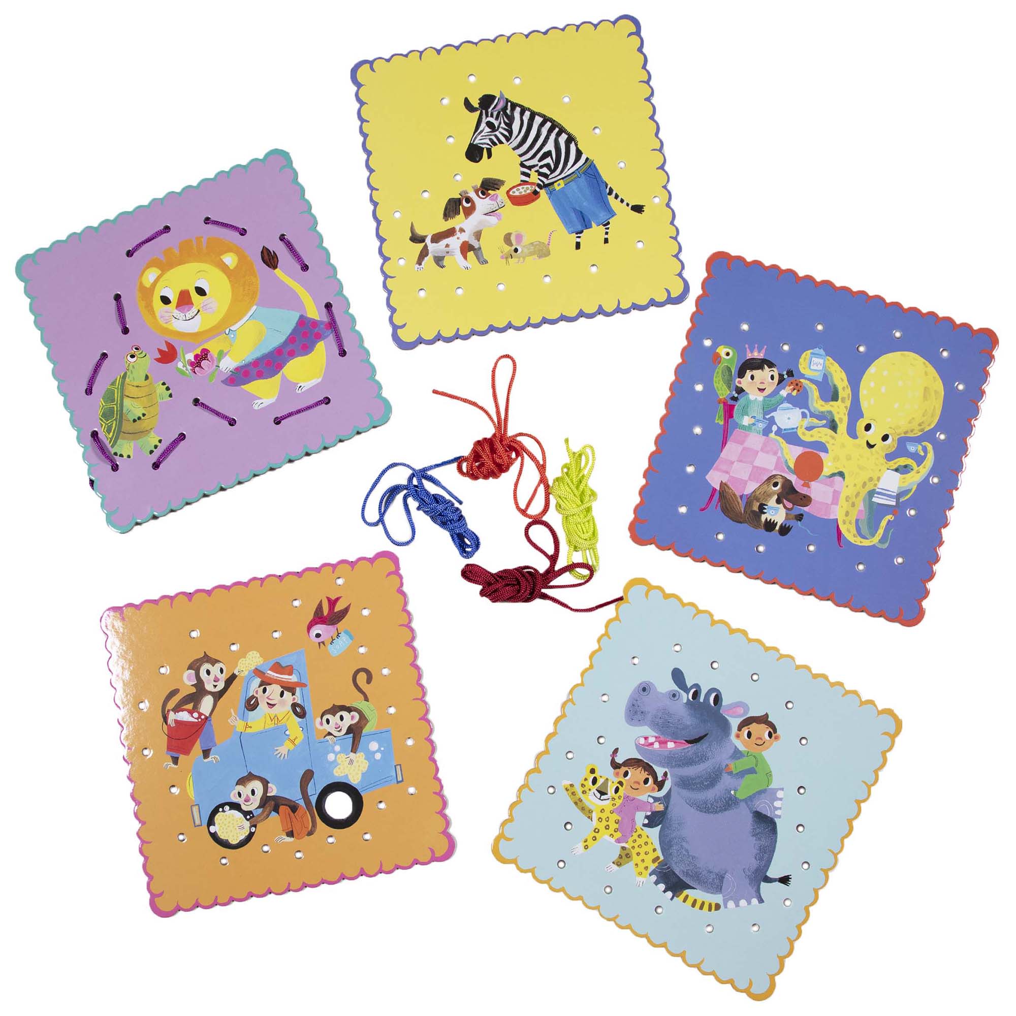 eeBoo Good Deeds Lacing Cards Set