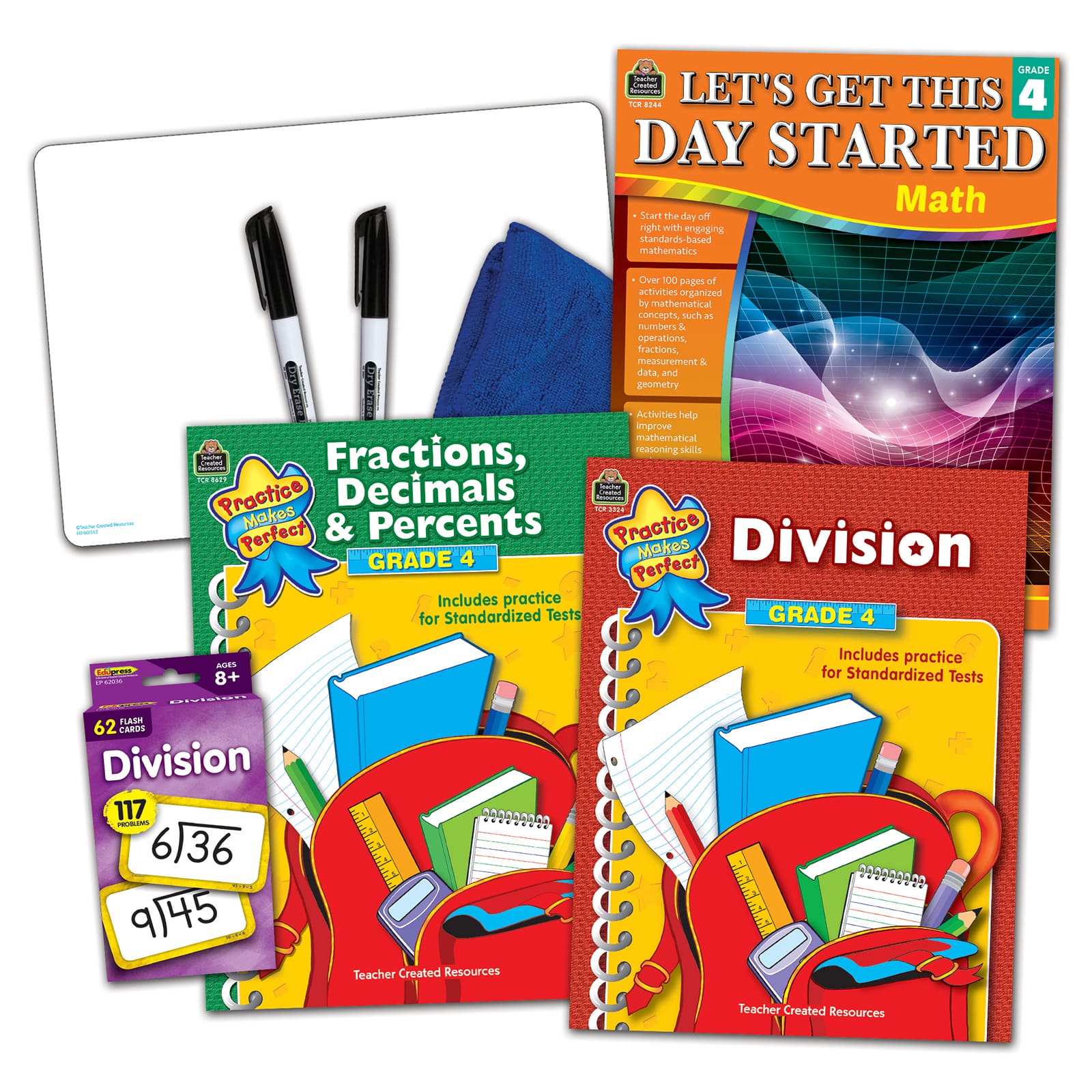Teacher Created Resources Learning Together: Math Grade 4 Home Learning Set