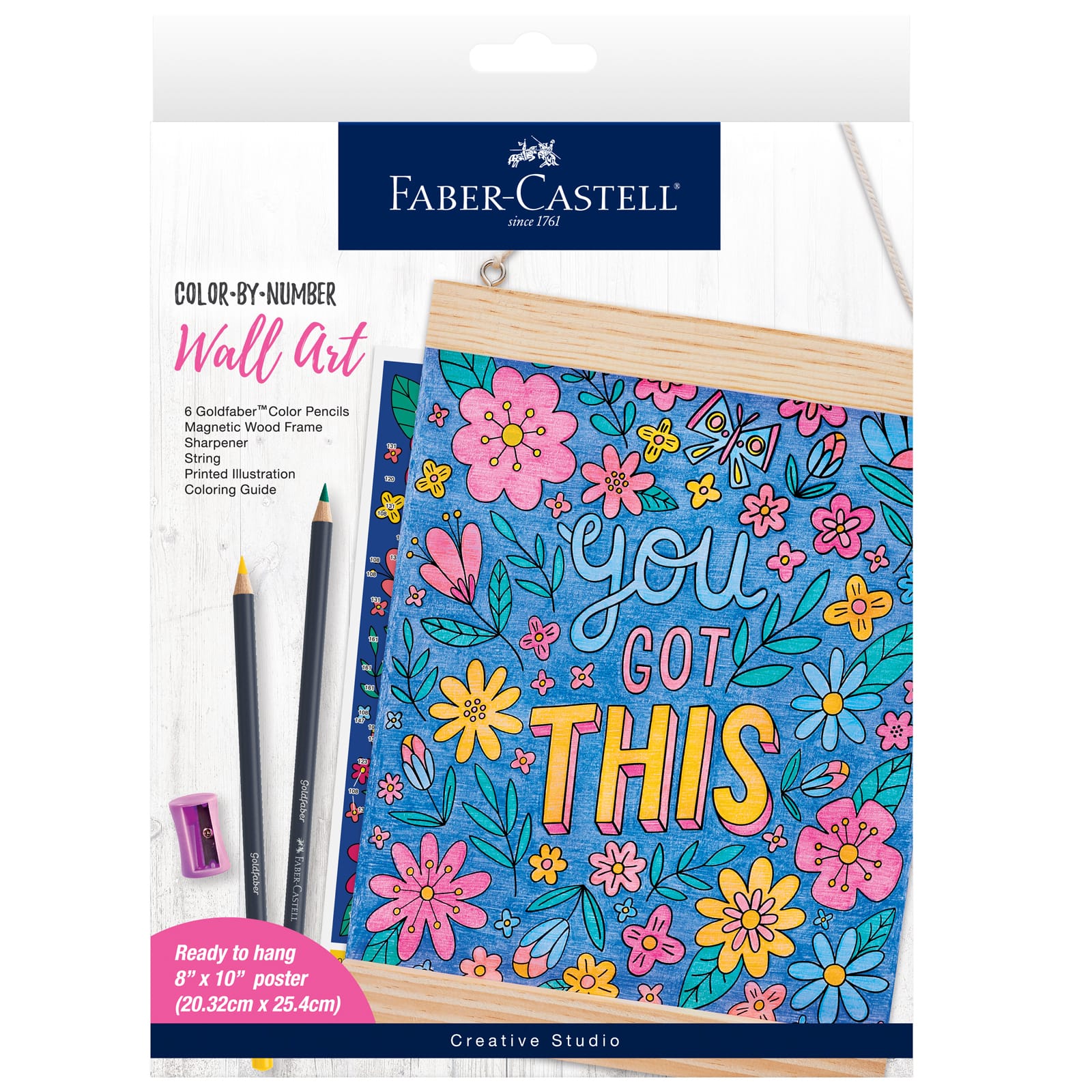 Faber-Castell&#xAE; You Got This Color By Number Wall Art Kit