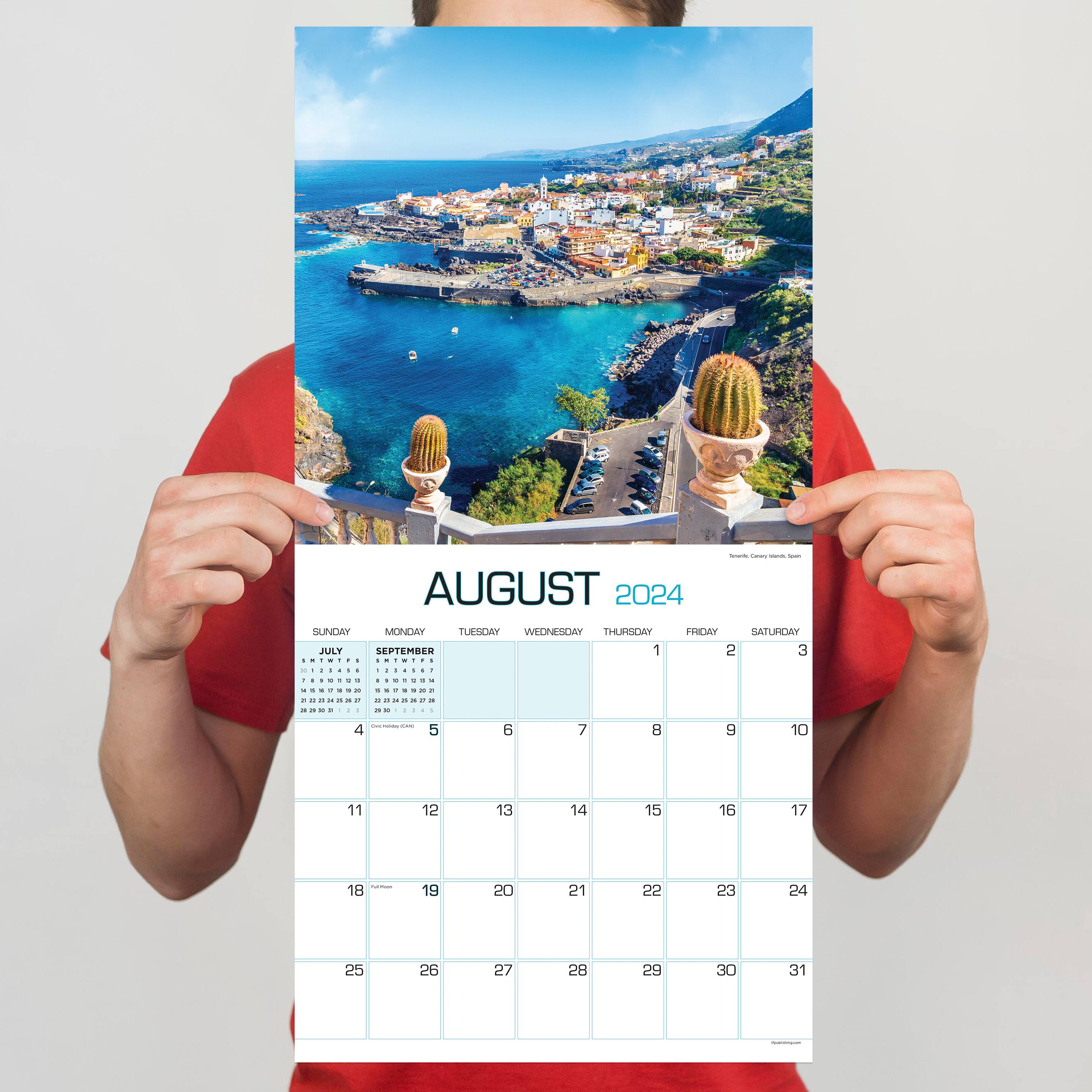 TF Publishing 2024 Europe Wall Calendar