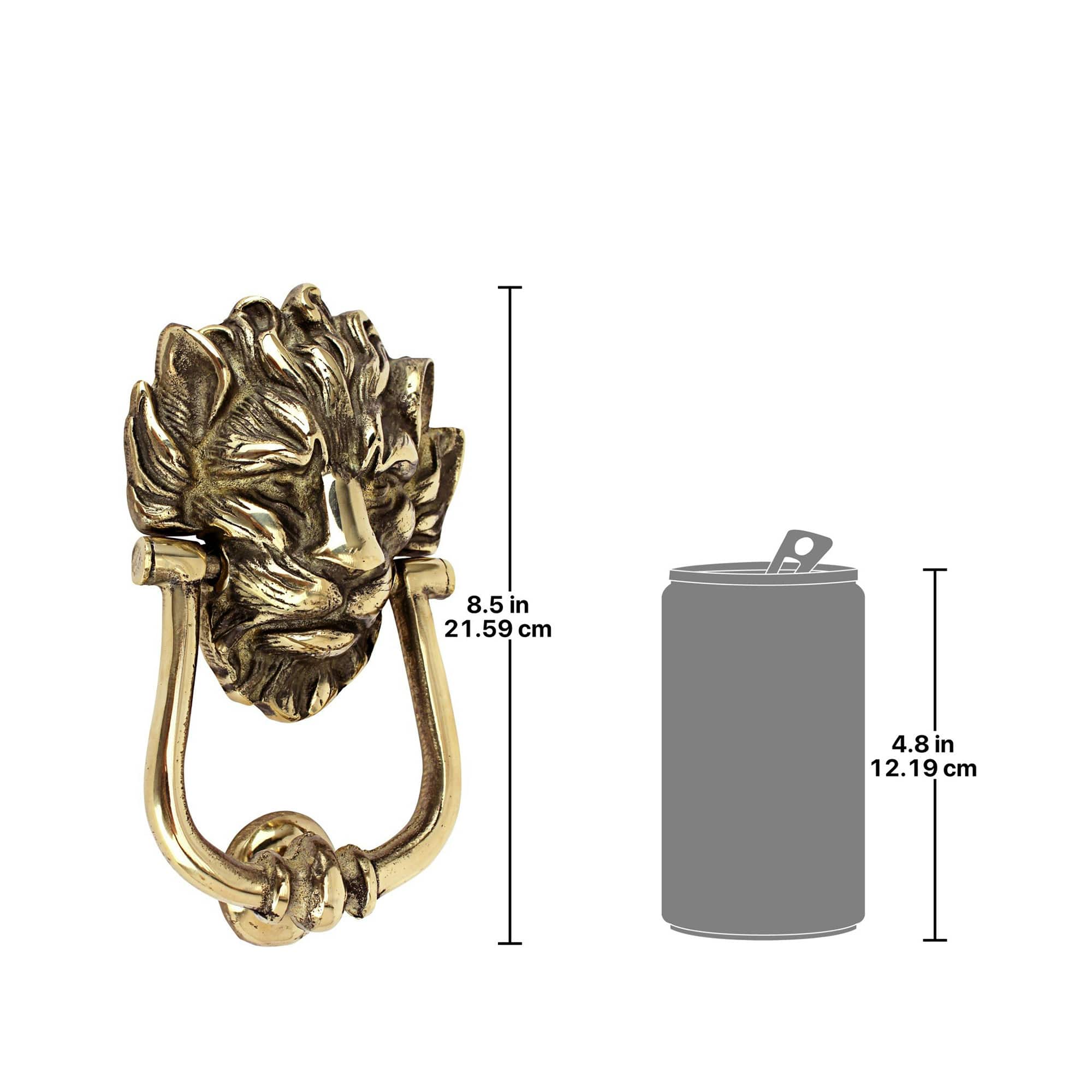 Design Toscano 8.5&#x22; 10 Downing Street Lion Door Knocker