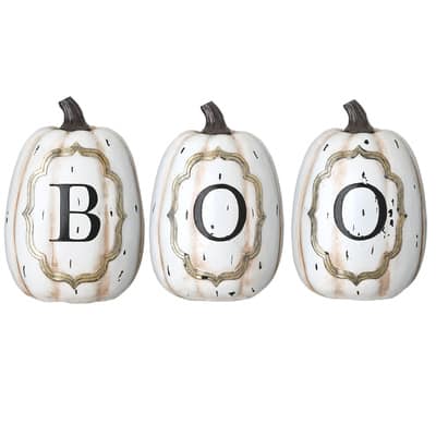 pumpkinホワイト キャビネット Gourdges S/5 White Pumpkins Inc 5 Sizes/Styles