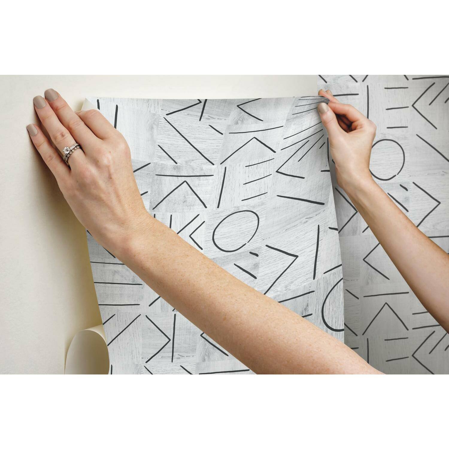 RoomMates Down The Line Peel & Stick Wallpaper