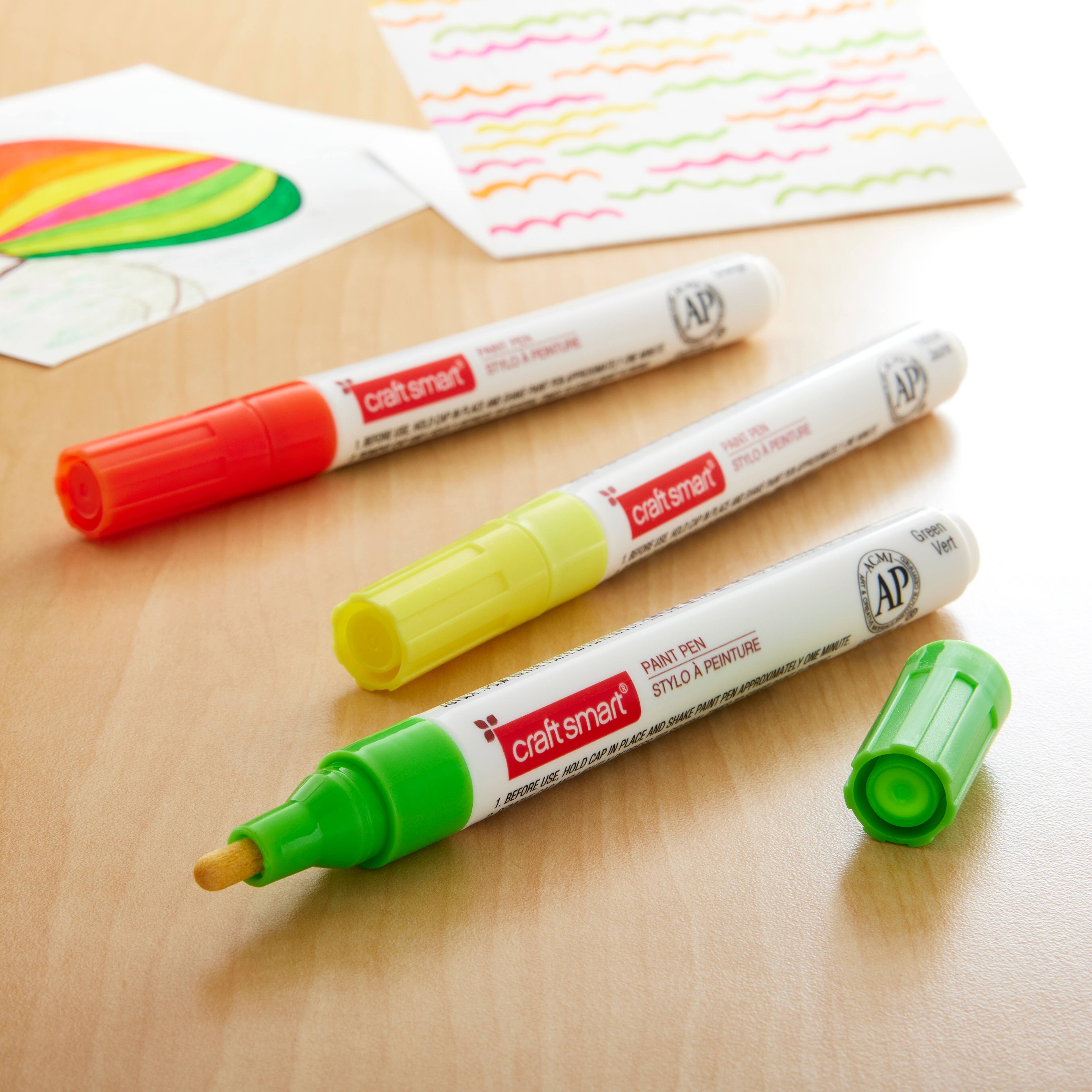 Craftsmart&#xAE; Paint Pen, Broad Line 3 Pc &#x2014; Halloween