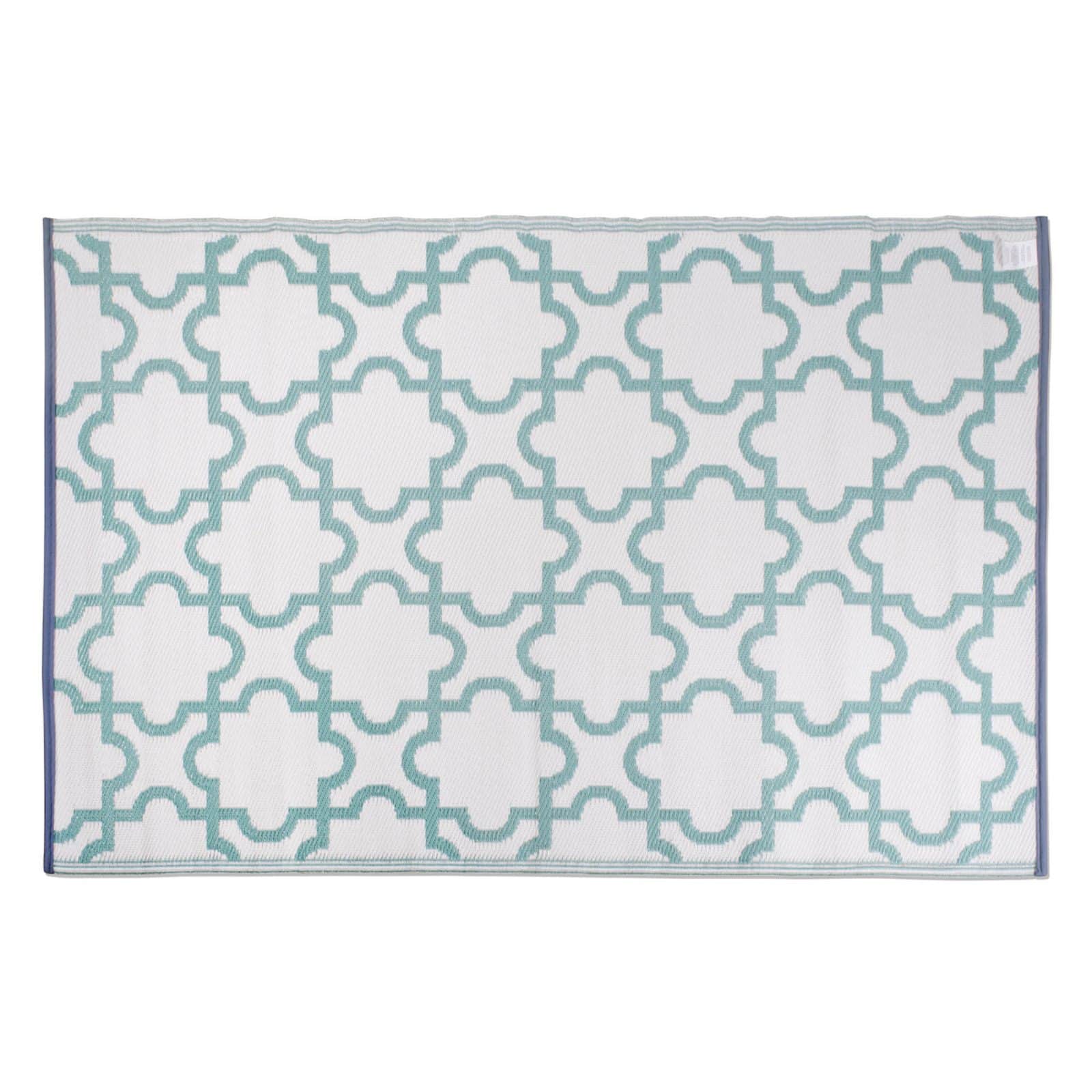 DII® Aqua Lattice Outdoor Rug, 4ft. x 6ft.