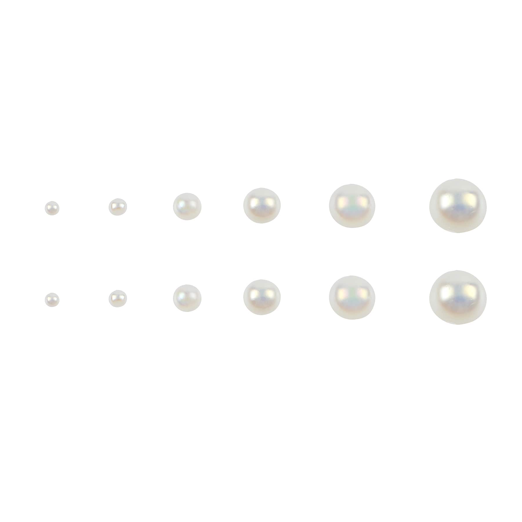 Plastic Round Flatback Pearl Mix by Bead Landing&#x2122;