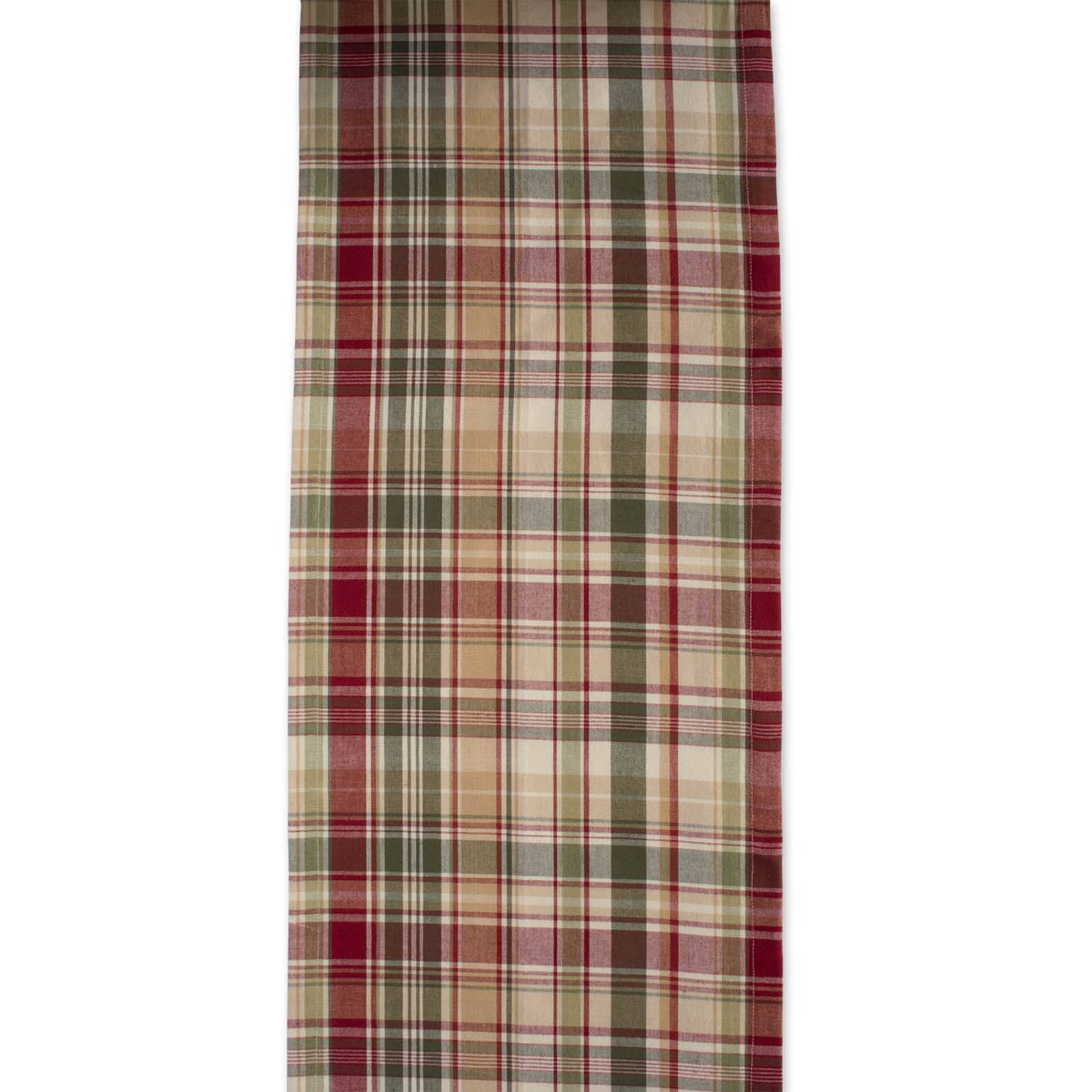 DII&#xAE; 108&#x22; Give Thanks Plaid Table Runner