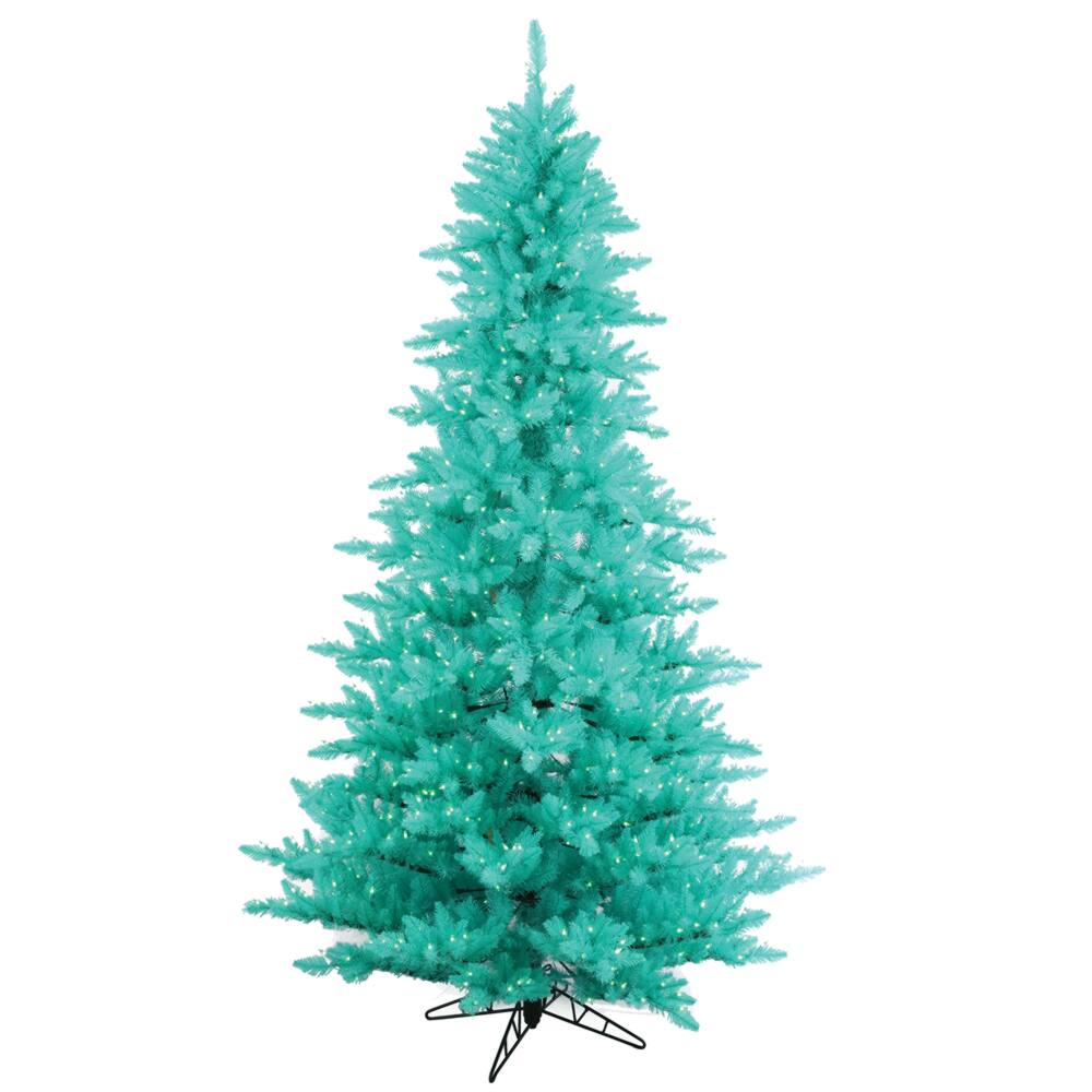 3ft. Pre-Lit Aqua Fir Artificial Christmas Tree, Aqua Lights