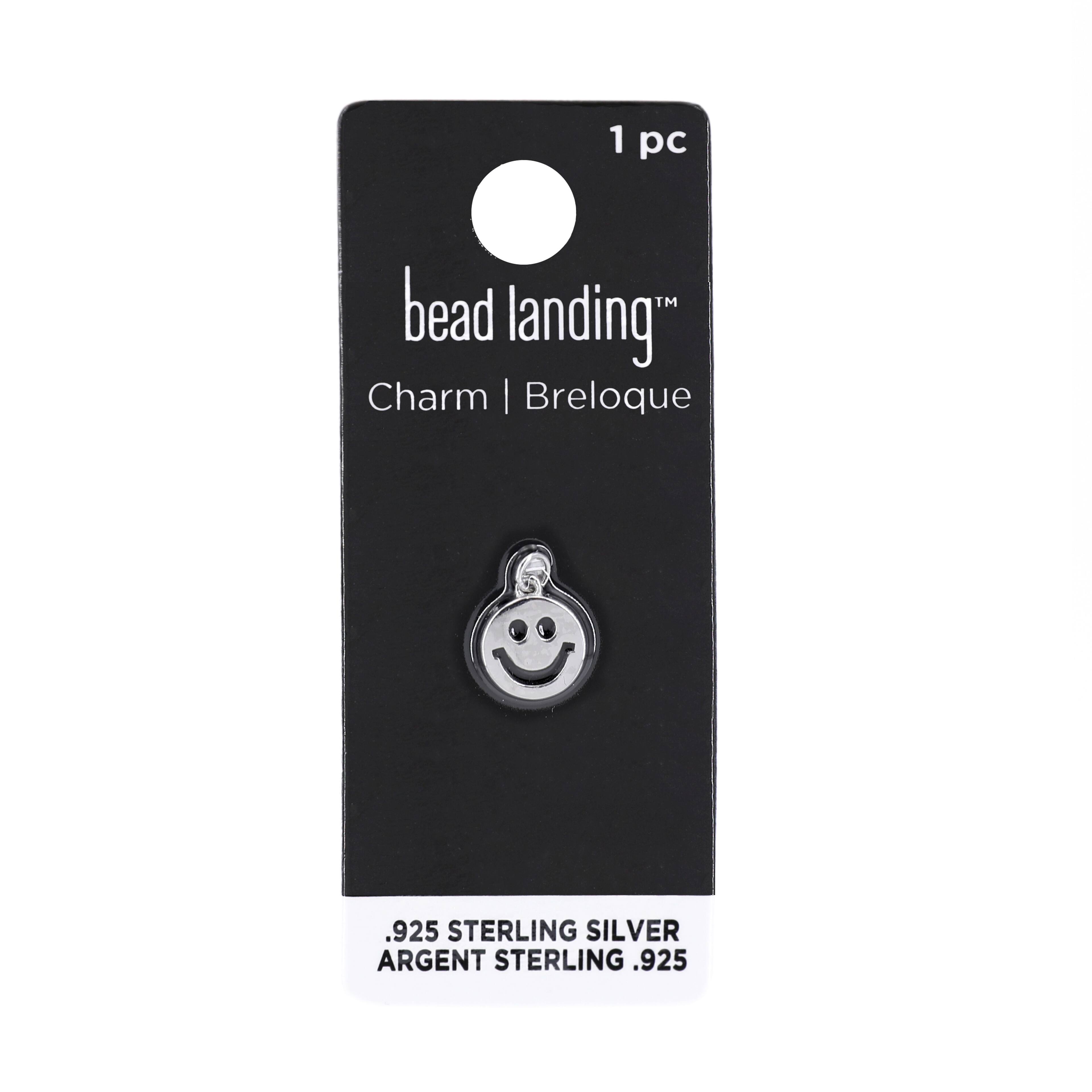 Sterling Silver Smile Icon Charm by Bead Landing™